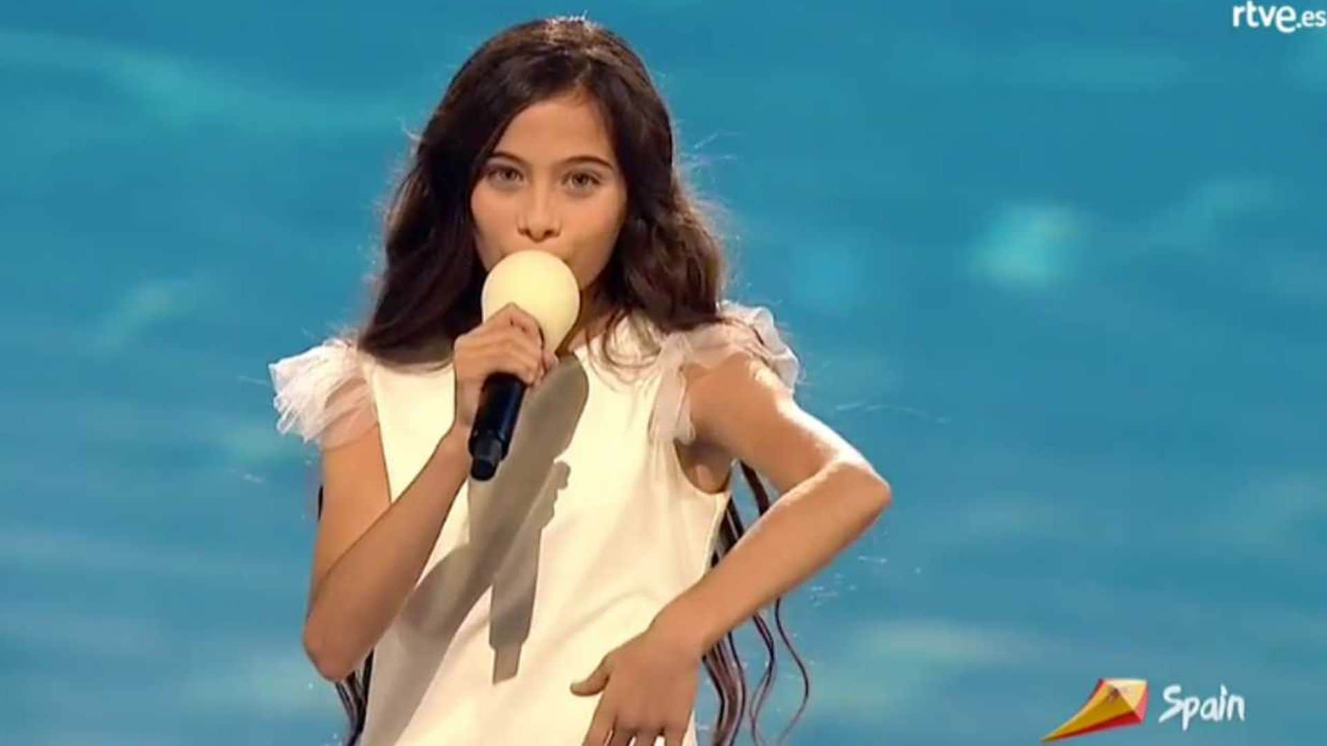 Melani García defiende 'Marte' en 'Eurovisión Junior' entre aclamaciones