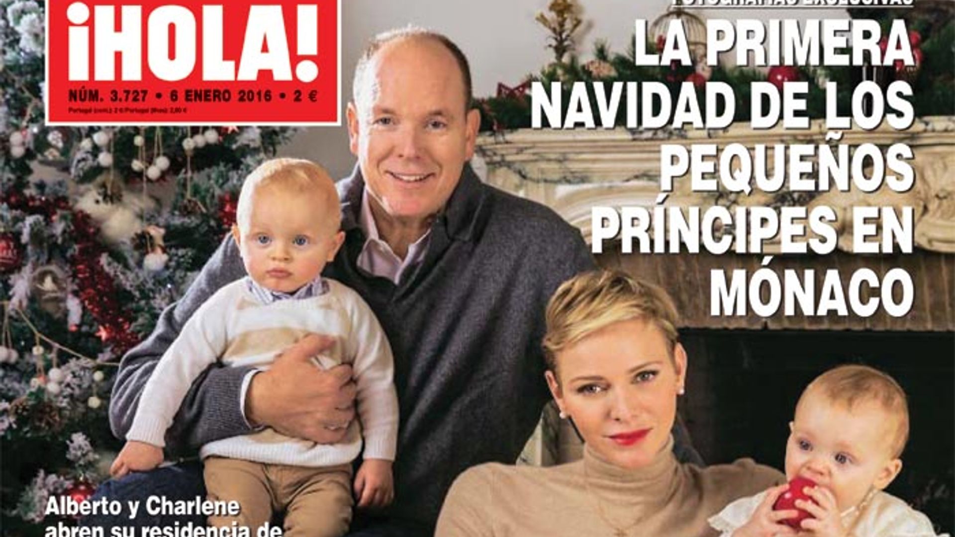 Fotografías exclusivas en ¡HOLA!, la primera Navidad de los pequeños príncipes en Mónaco