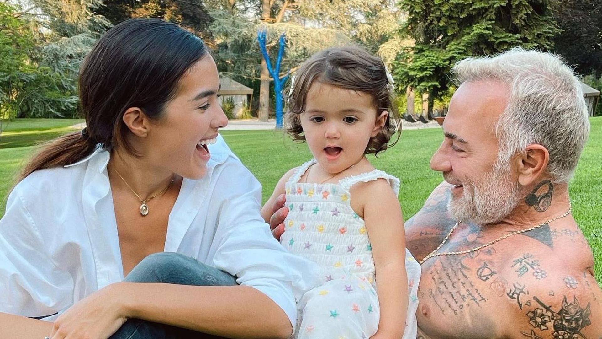 gianluca vacchi sharon fonseca y su hija blu jerusalema