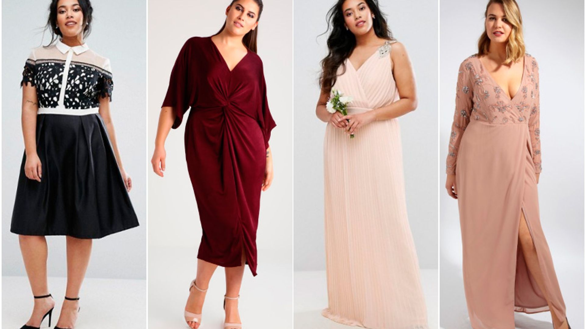 Sobre curvas e invitadas perfectas: 20 Vestidos de fiesta 'plus size'