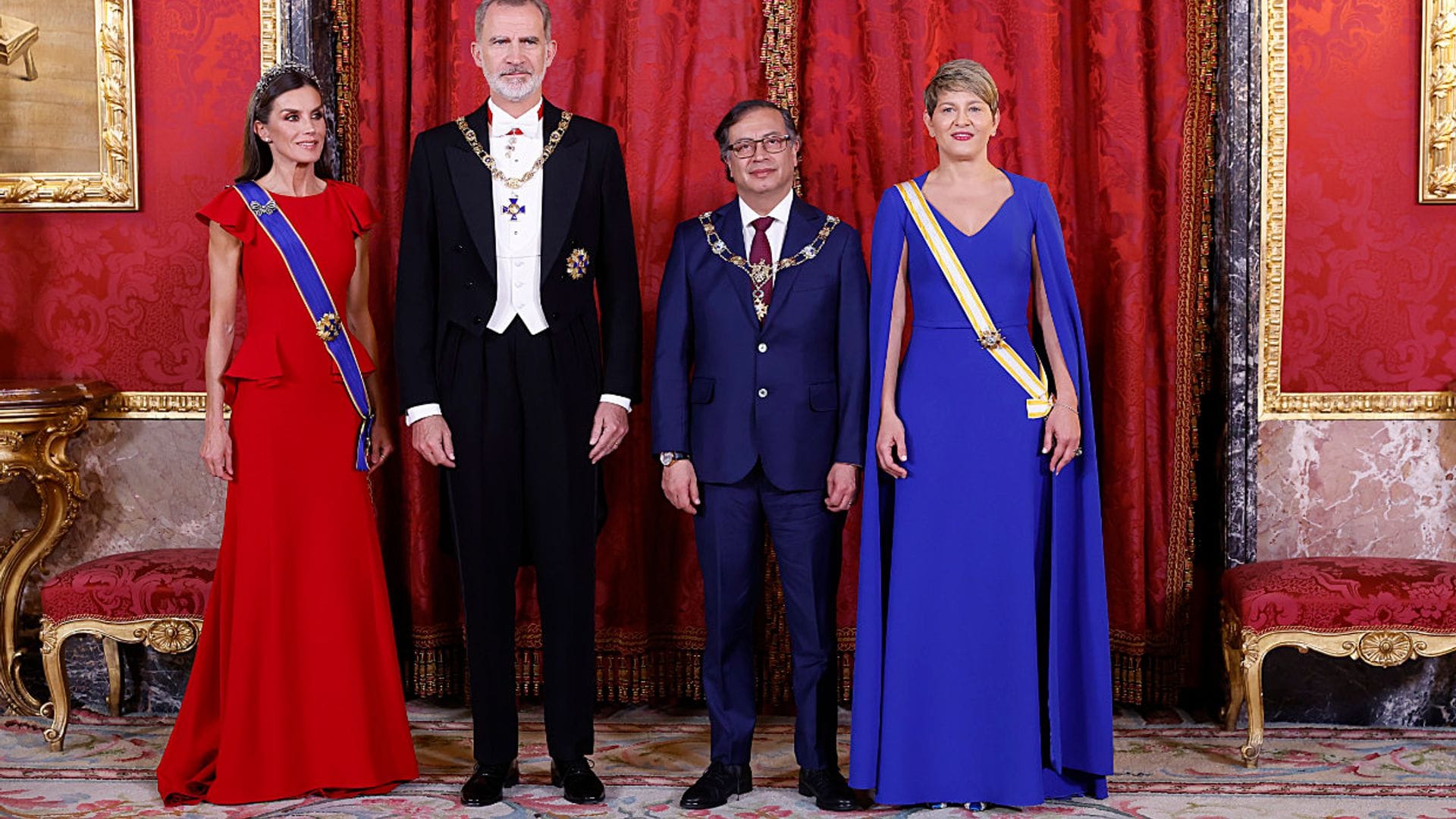 Los reyes Felipe y Letizia, anfitriones en una fabulosa cena de gala para el presidente de Colombia y la Primera Dama