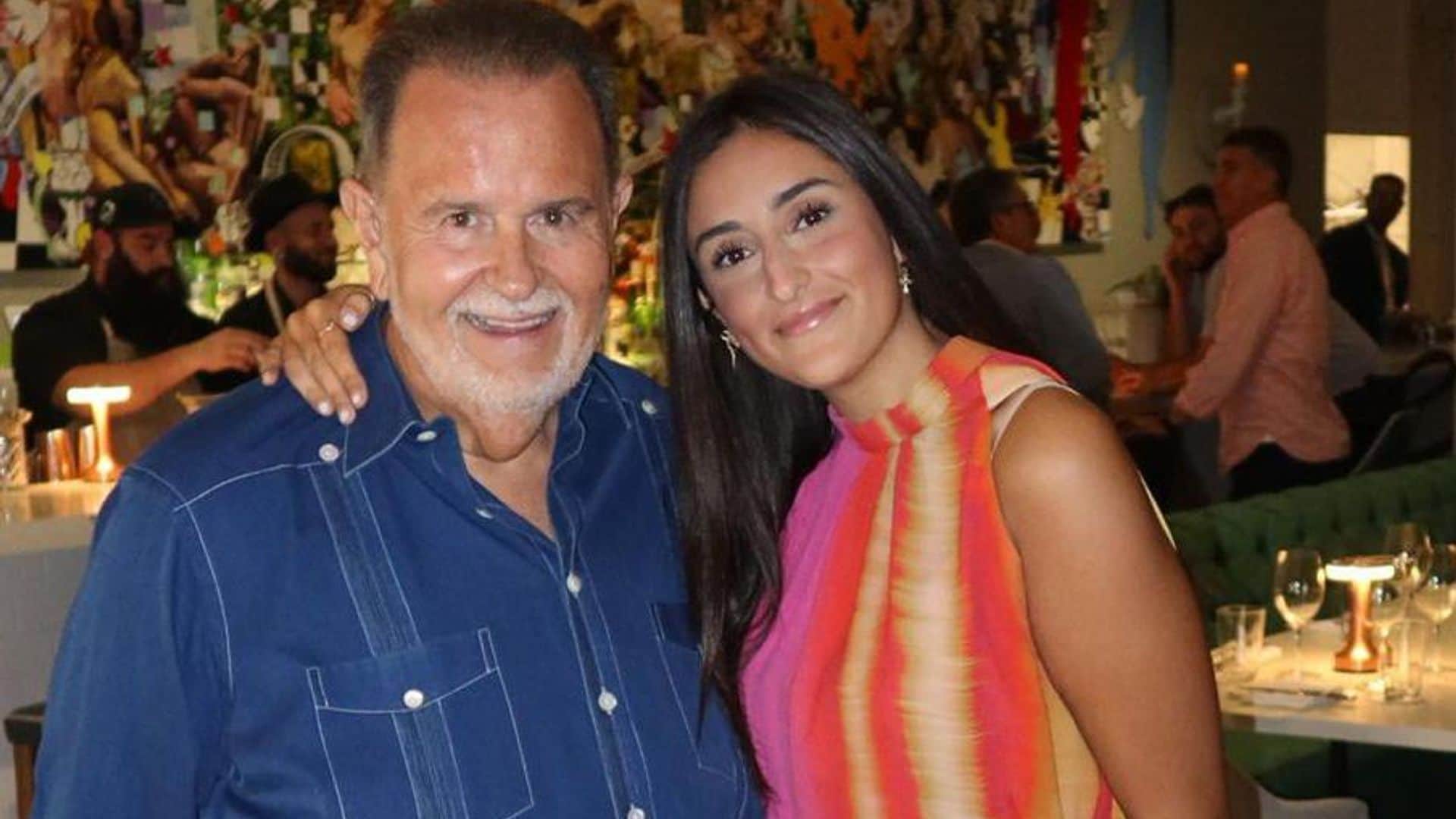 Raúl de Molina celebra dichoso el cumpleaños 24 de su hija Mia