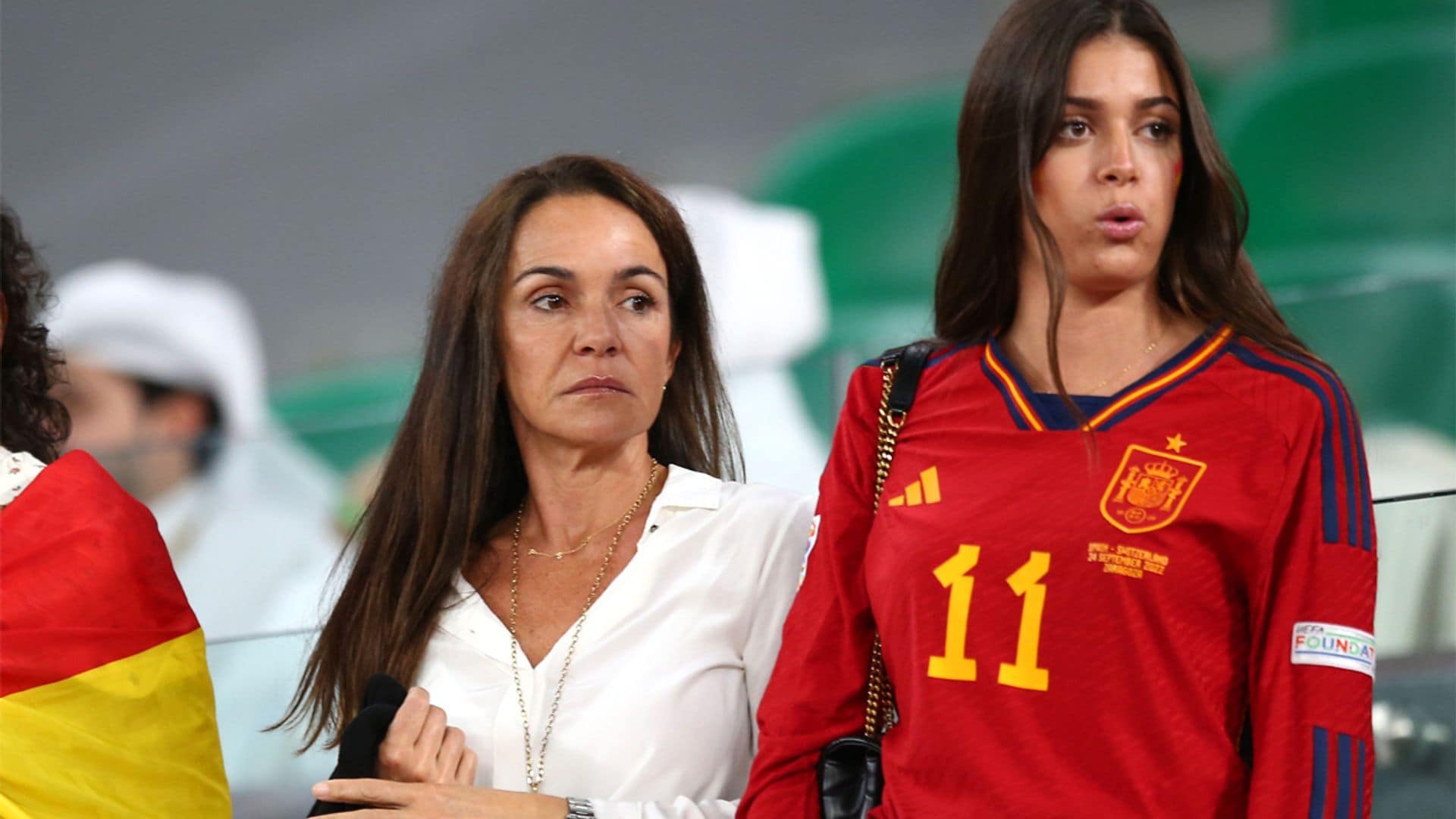 La tristeza de la mujer y la hija de Luis Enrique tras la eliminación de España en el Mundial