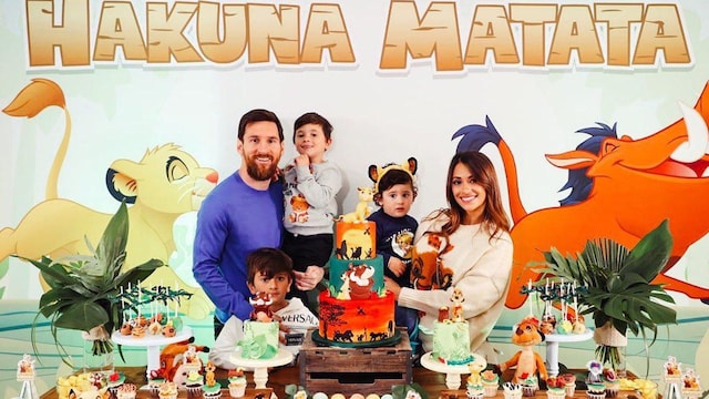 leo messi y antonela rocuzzo celebran el cumple de ciro