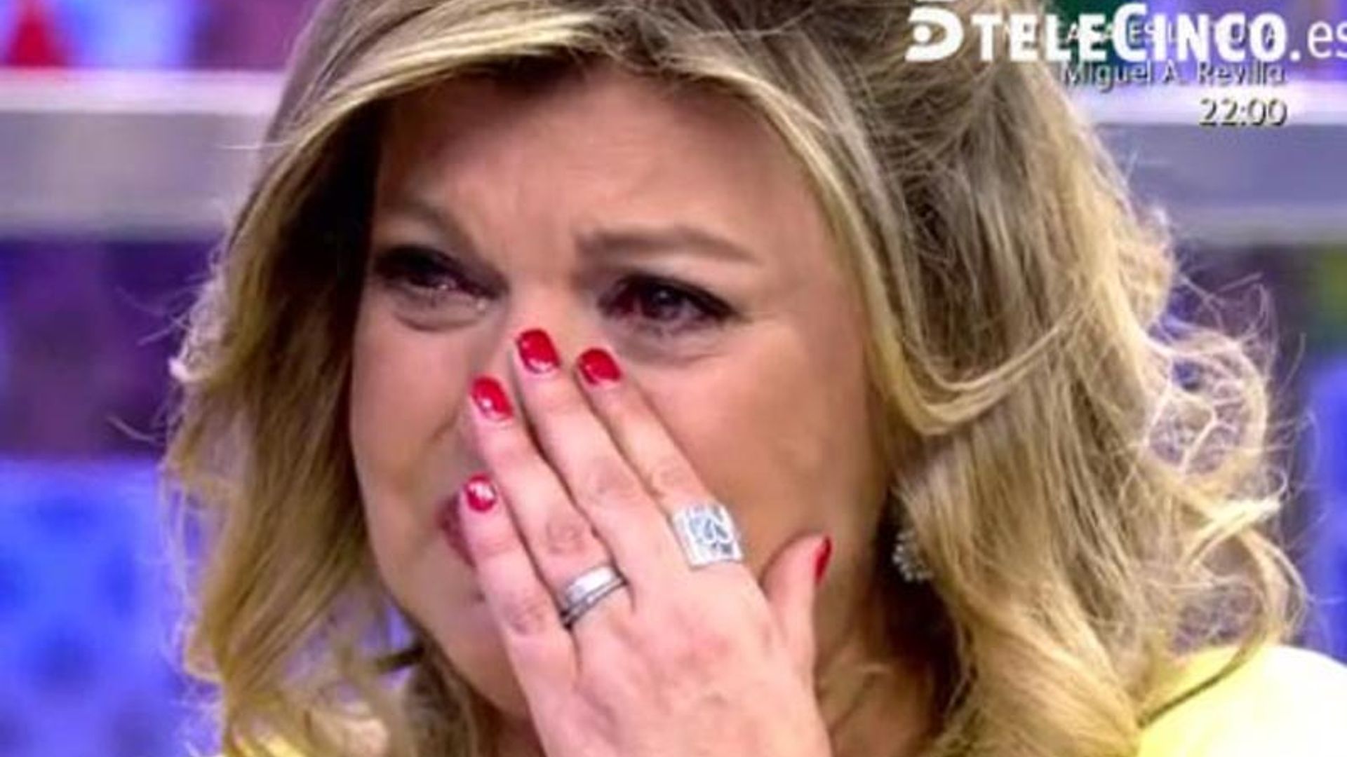 Terelu Campos rompe a llorar en directo: 'Hoy no es un día fácil'