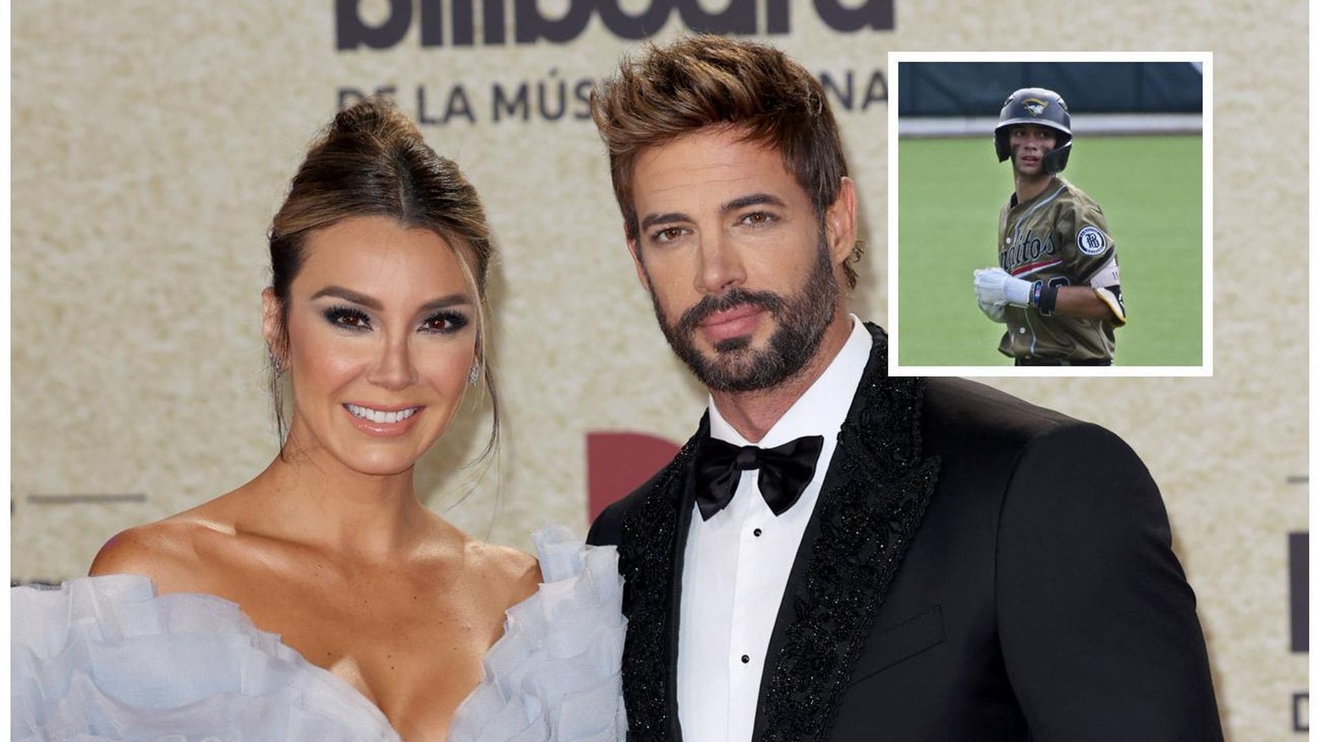 William Levy y Elizabeth Gutiérrez comparten la felicidad al ver a su hijo triunfando en el béisbol