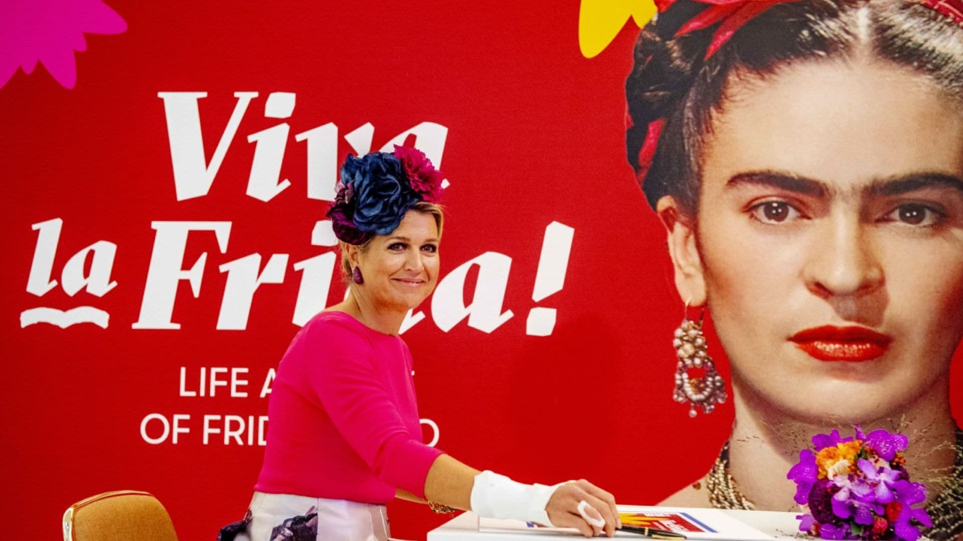 ¡A todo color! Máxima de los Países Bajos se sumerge en el mundo de Frida Kahlo