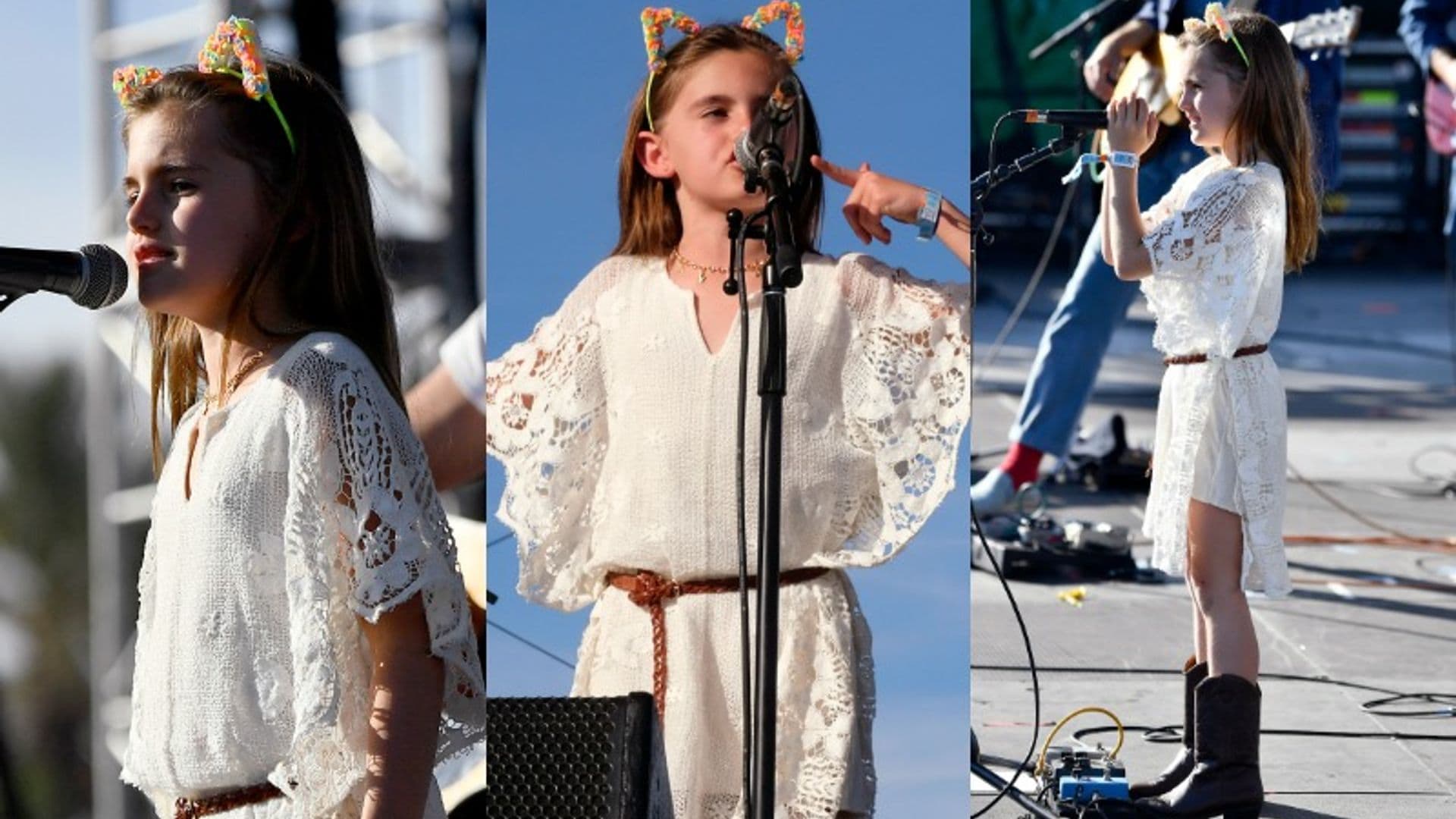 Anja Ambrosio... ¿tras los pasos de mamá o papá? ¡Se sube al escenario de Coachella!