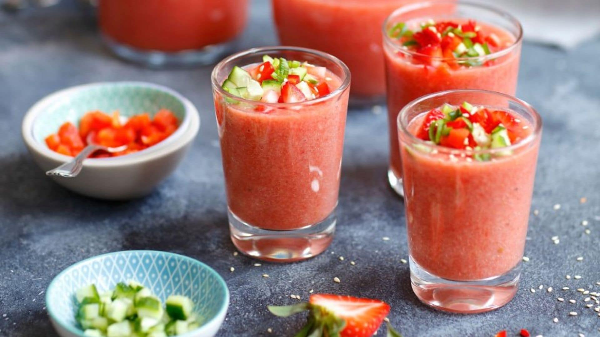 Gazpacho de fresas