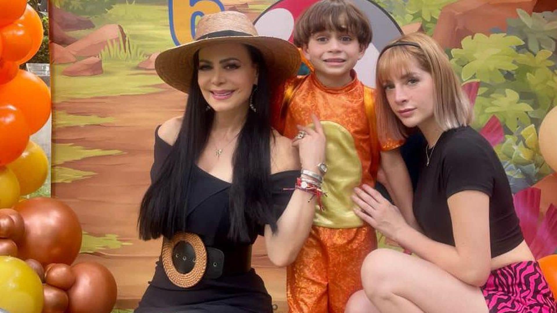 maribel guardia con su nieto y su nuera