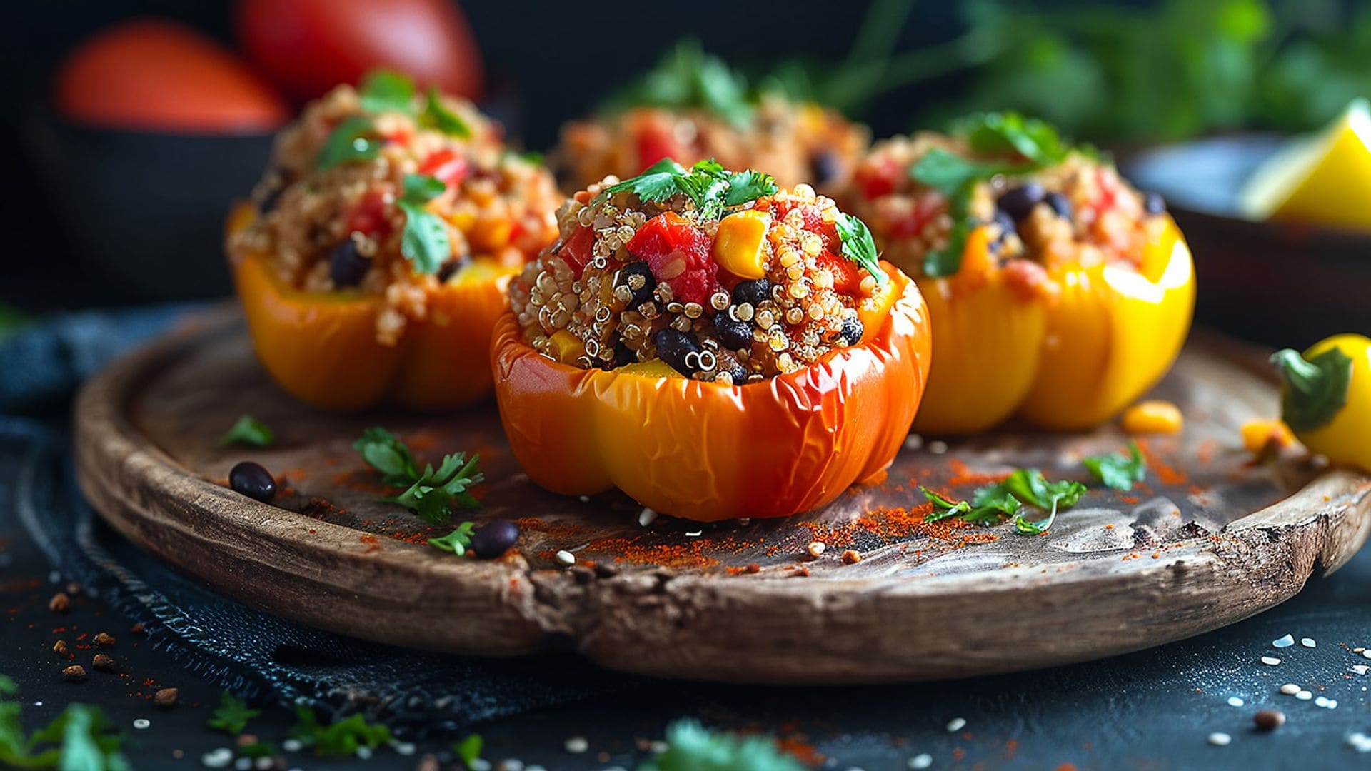 Ingredientes necesarios para elaborar pimientos rellenos al estilo español