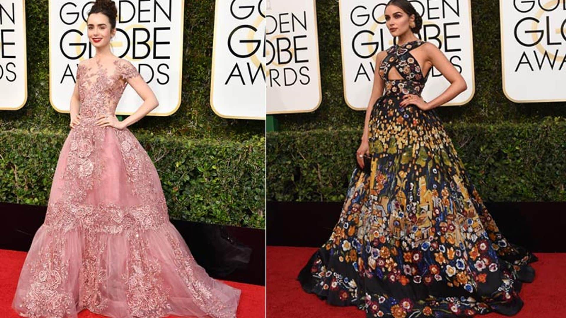 Despliegue de 'glamour' en la alfombra roja de los Globo de Oro