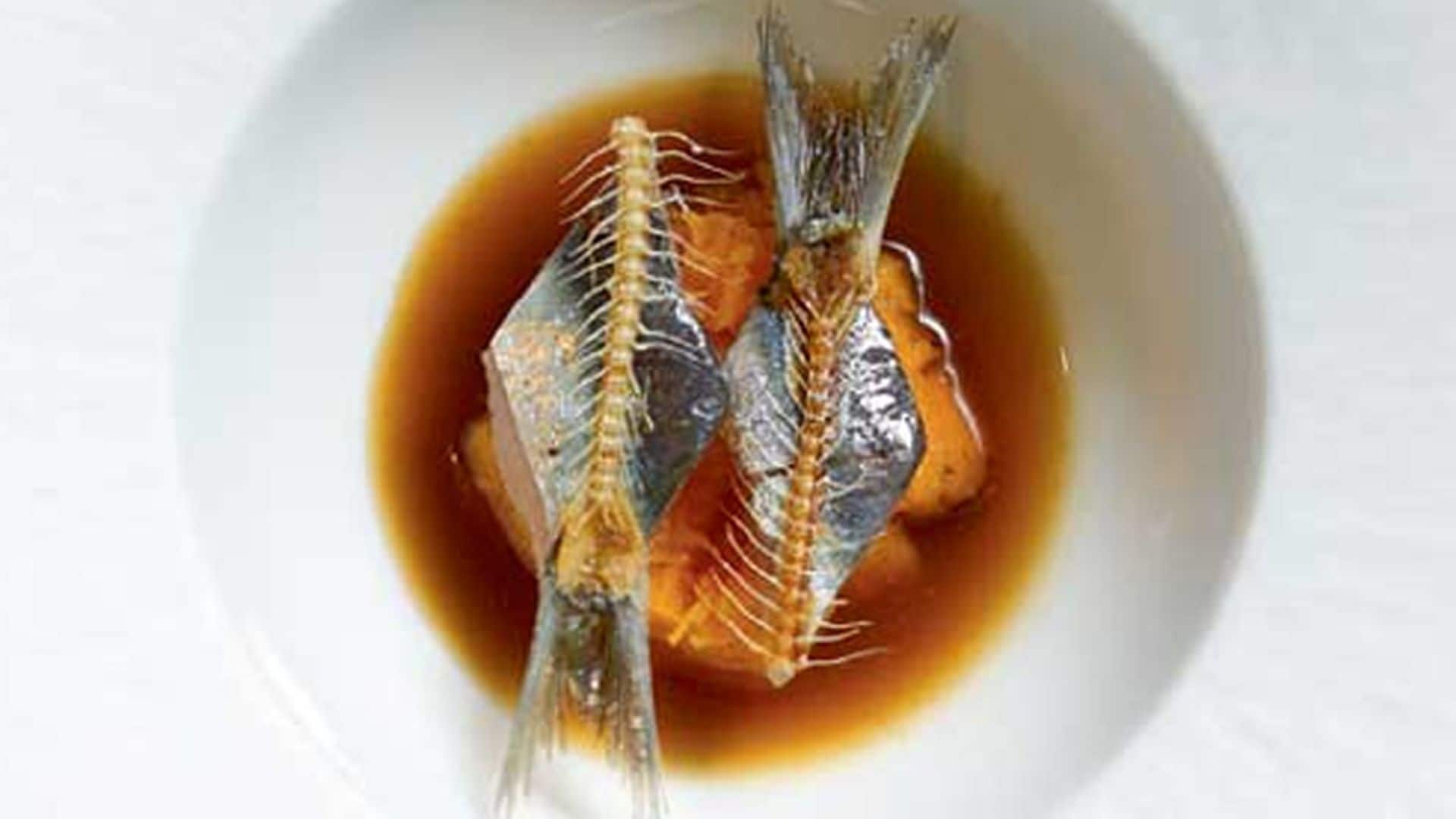 sopa sardina torrada