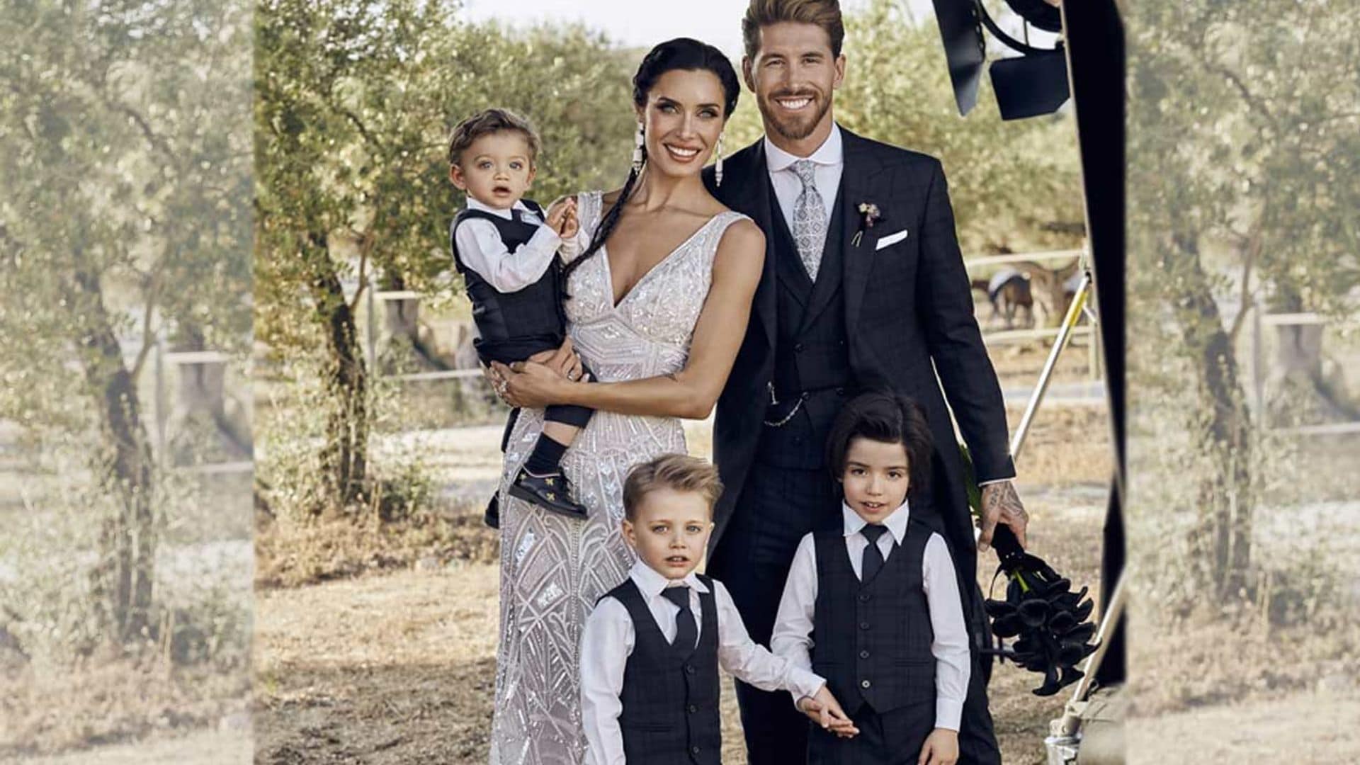 Sergio Ramos y Pilar Rubio comparten la primera foto de sus hijos en la boda