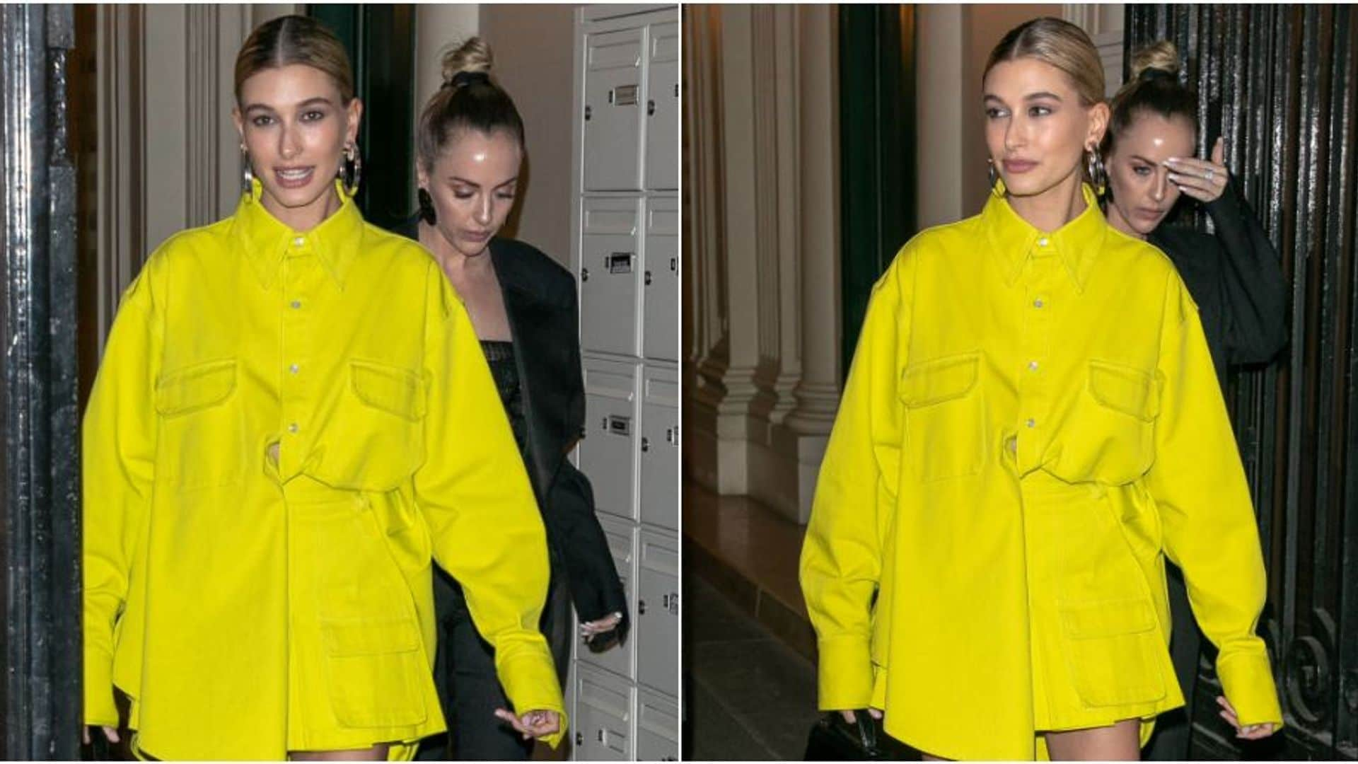 Los 'citron colors' están de moda ¡Así lo lleva Hailey Baldwin!