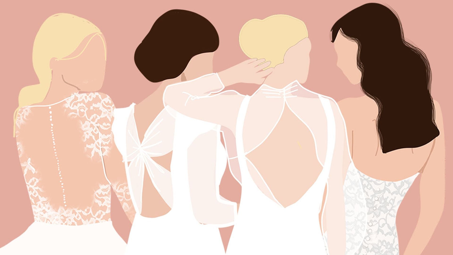 Las espaldas de novia más bonitas están en nuestra guía ilustrada