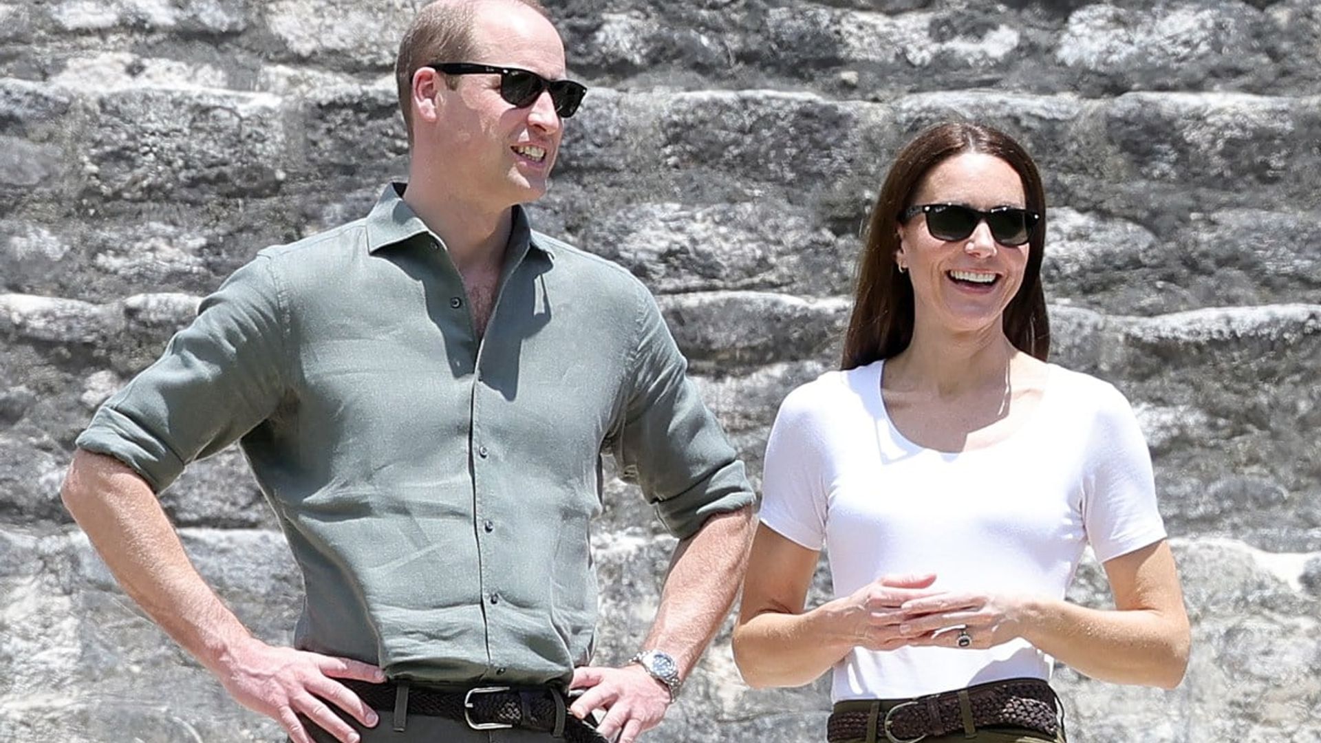 Entre ruinas y selva, Kate Middleton y su look más casual para su visita al Caracol