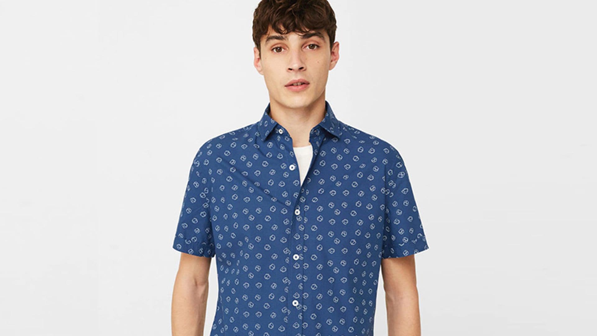 Atrévete con uno de estos estampados de la colección de camisas de 'Mango Man'