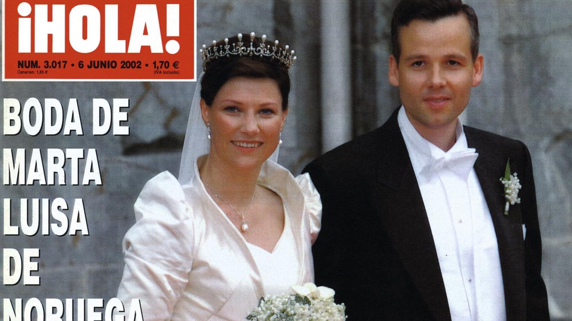 20º aniversario de la boda de Marta Luisa de Noruega y Ari Behn: Así contó ¡HOLA! el enlace de la princesa rebelde y el escritor atormentado