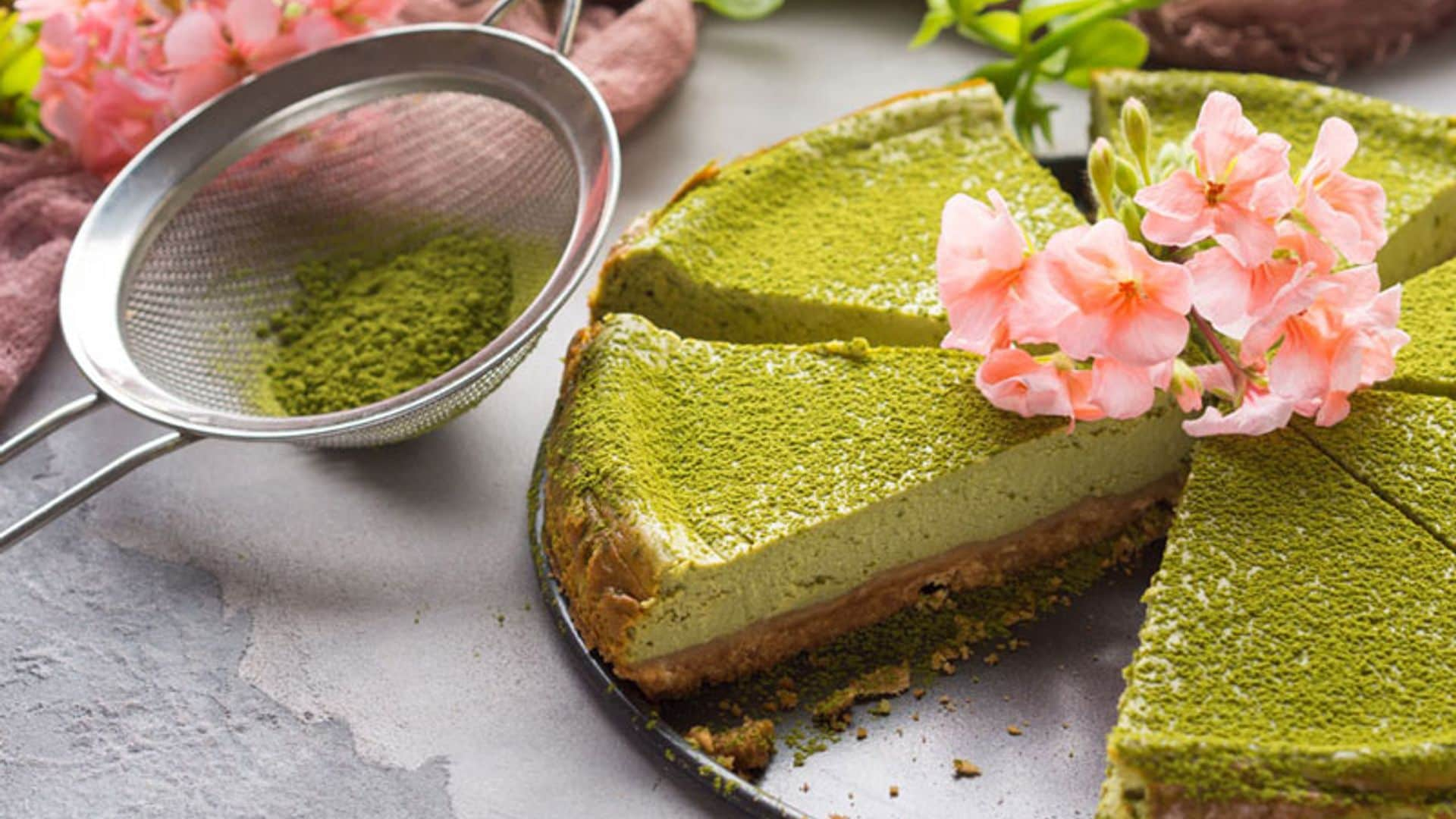 'Cheesecake' de té matcha