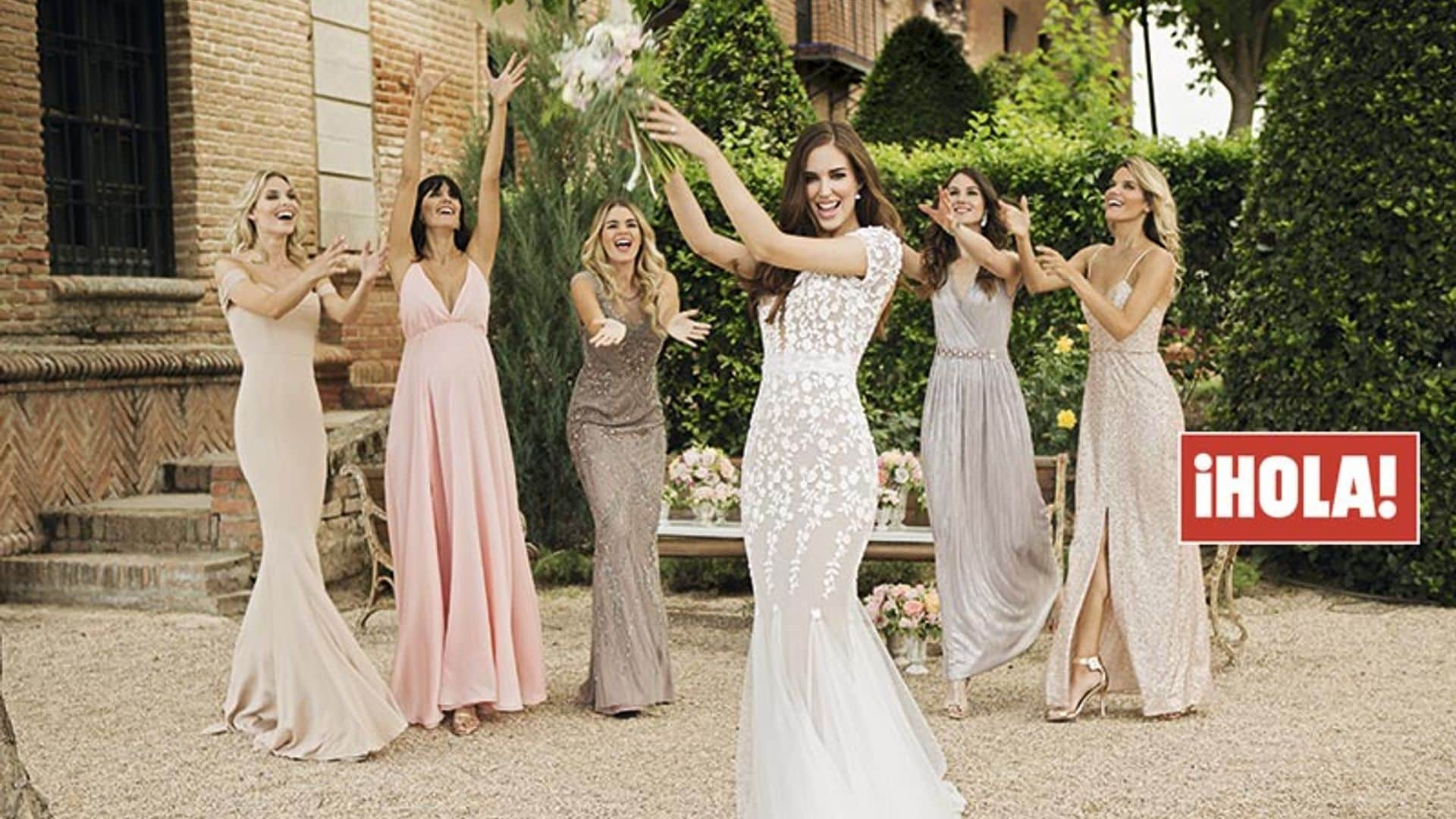 En ¡HOLA!, las damas de honor de Clara Alonso: así fueron los vestidos de las íntimas amigas de la novia