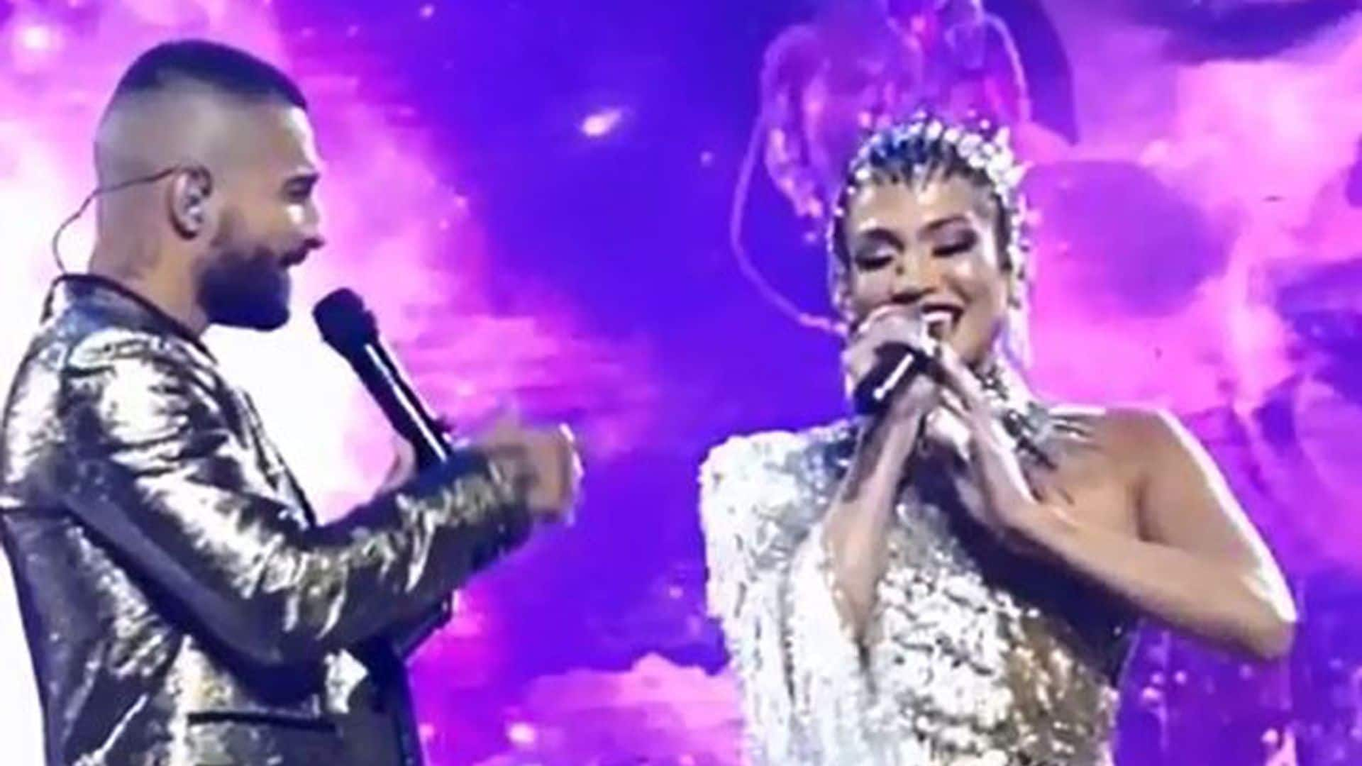 ¡Tenemos las primeras imágenes! Jennifer Lopez y Maluma cantan juntos en el  rodaje de ‘Marry Me’