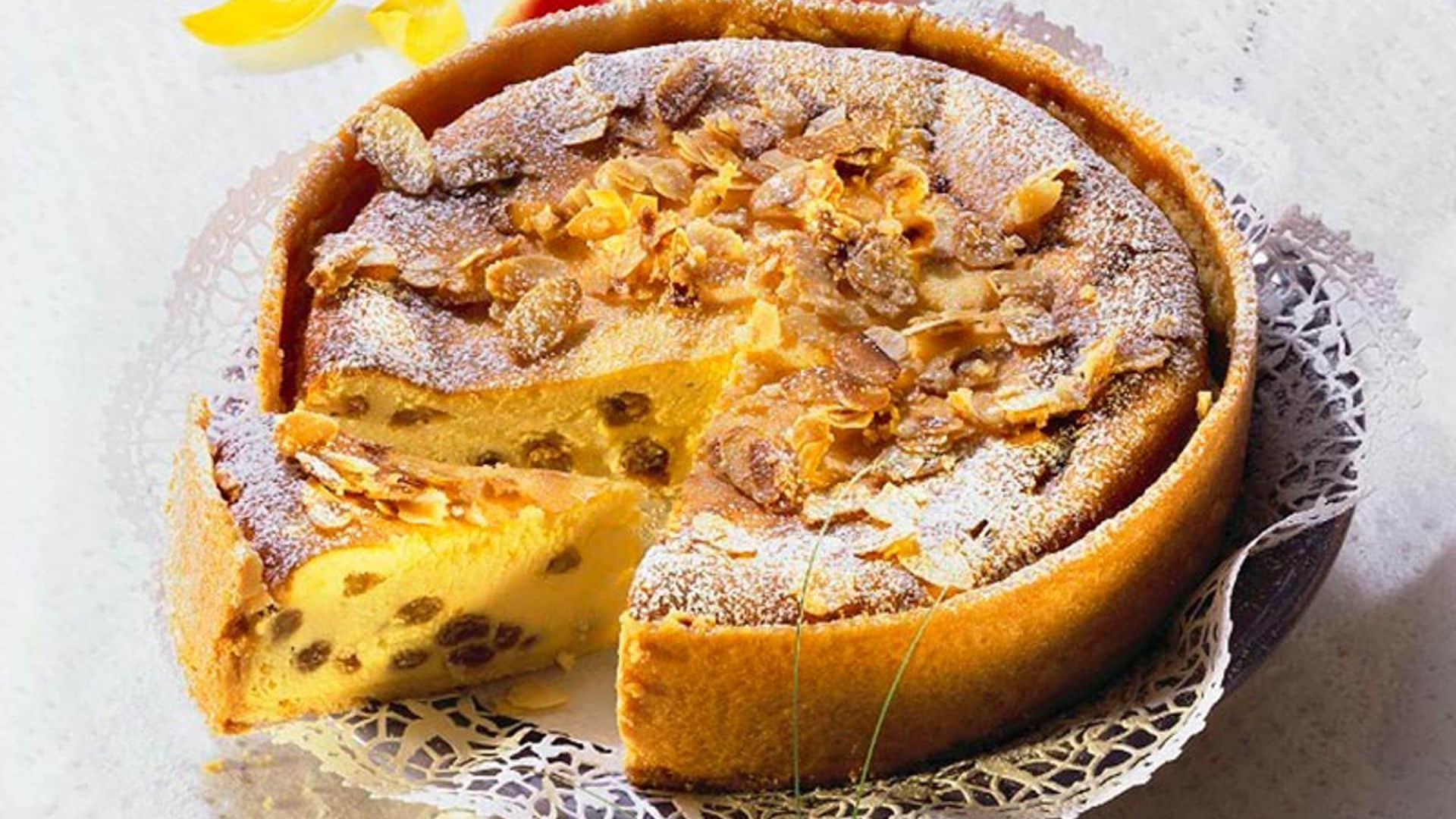 tarta queso almendras