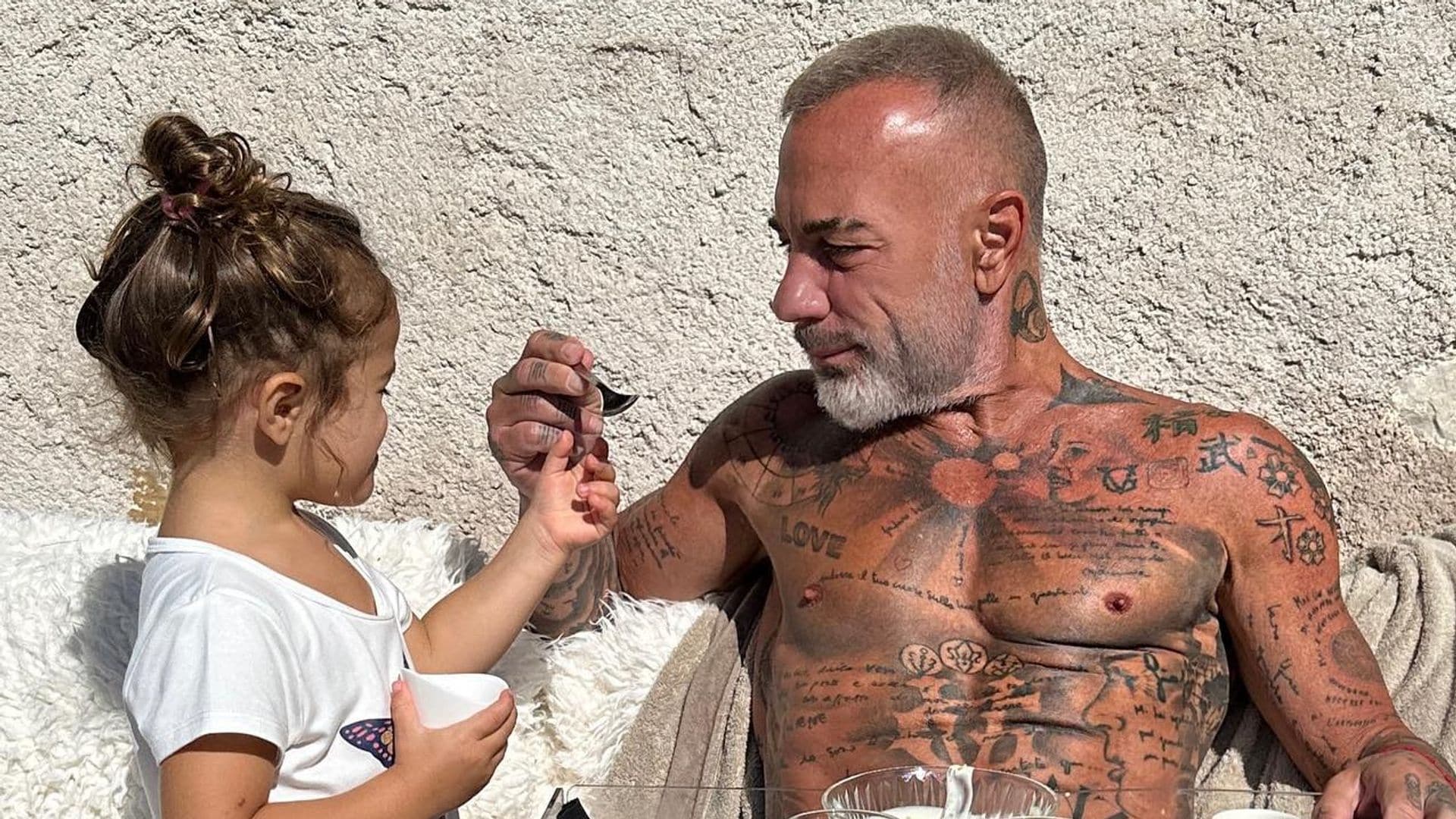 En medio de sus vacaciones, Gianluca Vacchi le dedica el más dulce mensaje a su hija Blu