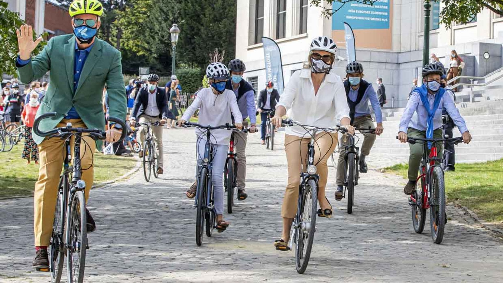 Paseo en bici y mañana en el museo, el plan de la Familia real belga para el fin de semana