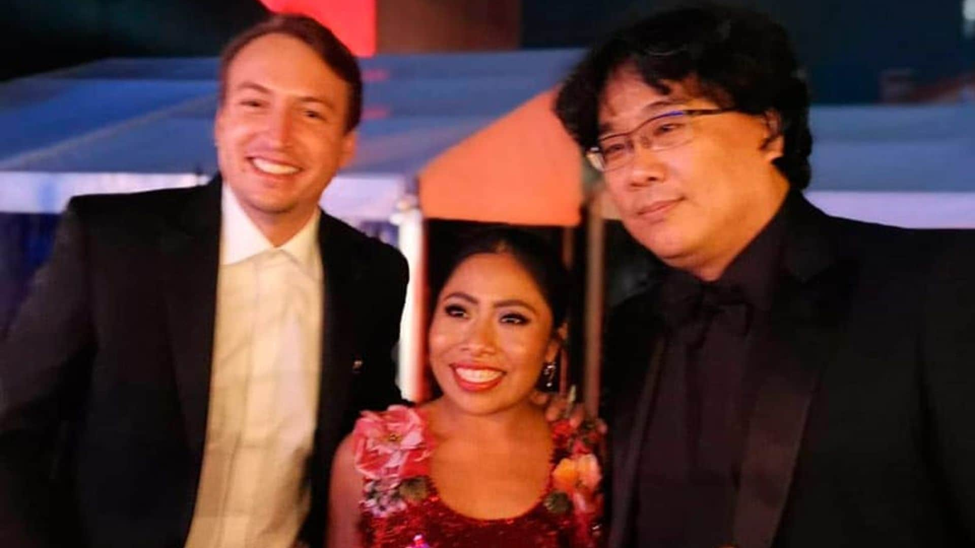 Yalitza Aparicio presume su encuentro con el ganador del Oscar, Bong Joon Ho