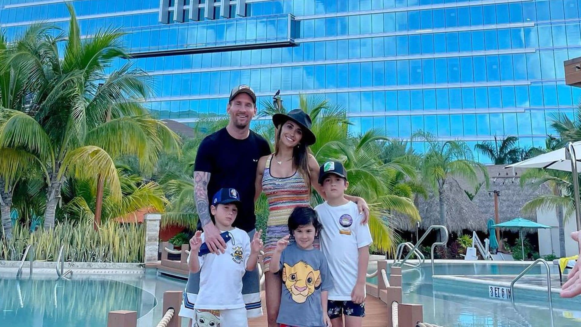 Una gran mansión, sol y playa; así son las vacaciones de Leo Messi en Miami