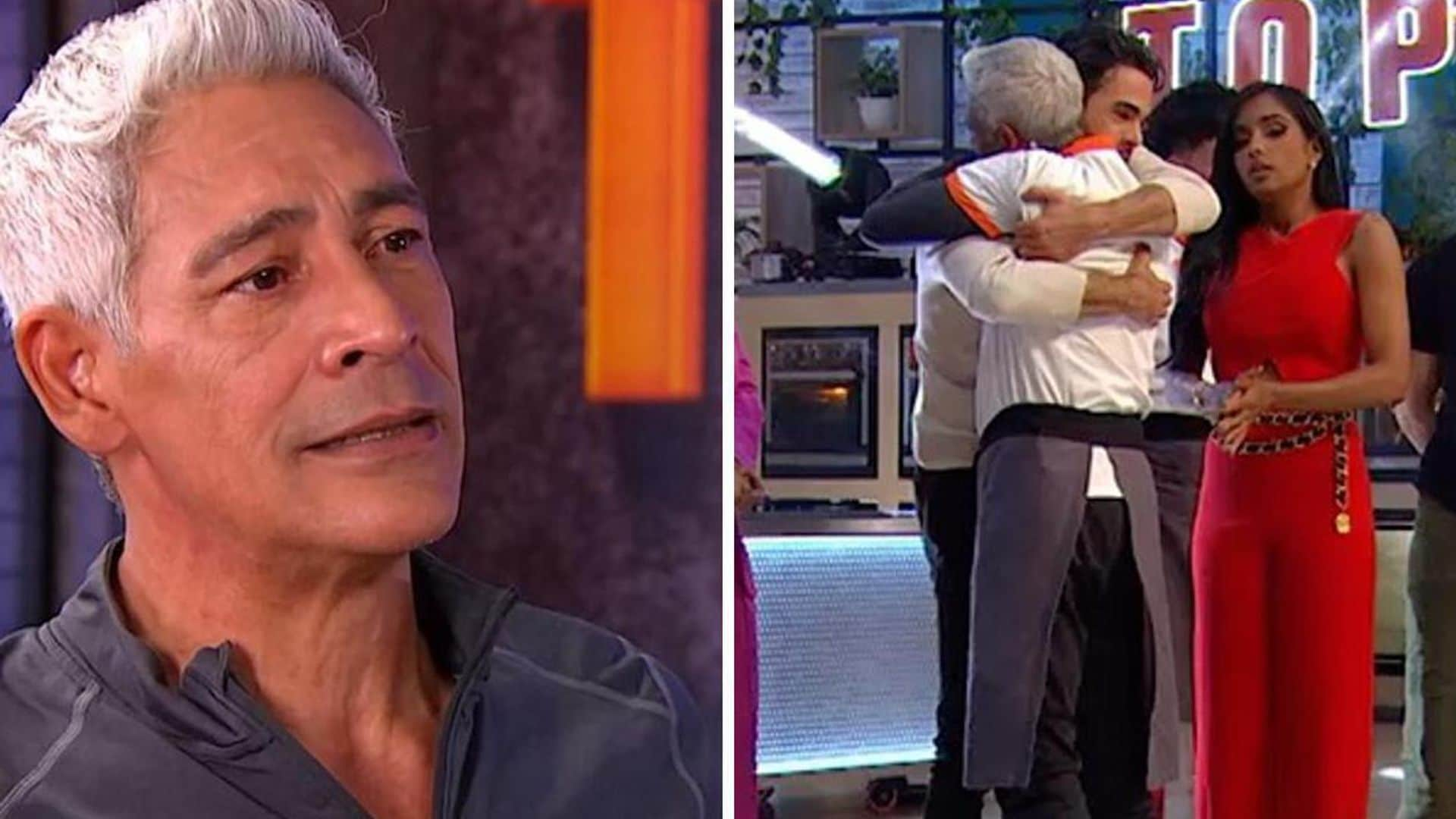 Johnny Lozada hace llorar a todo el set en su salida de ‘Top Chef VIP 2’