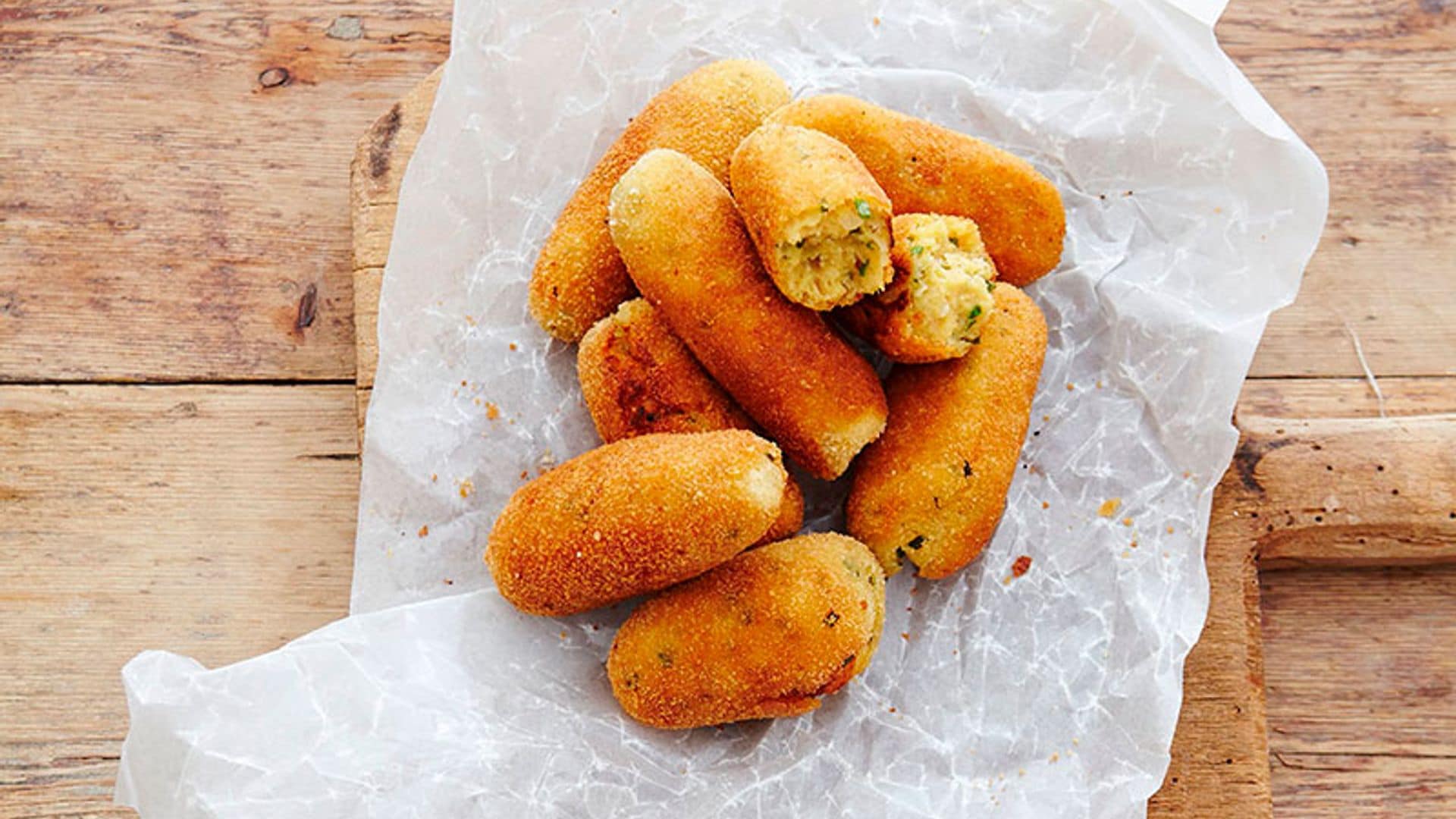 croquetas veganas de  champinones