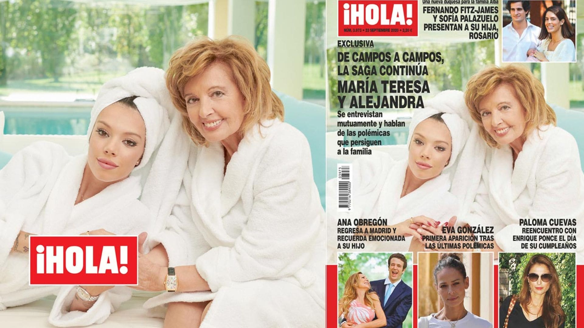 Exclusiva en ¡HOLA!: María Teresa y Alejandra, de Campos a Campos, la saga continúa