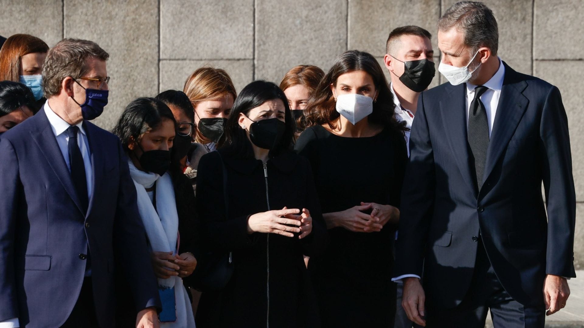 Los Reyes presiden en Marín el funeral por los marineros fallecidos en el naufragio del 'Villa Pitanxo'