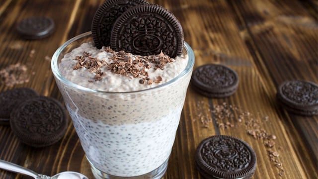 receta pudding chia oreo chocolate