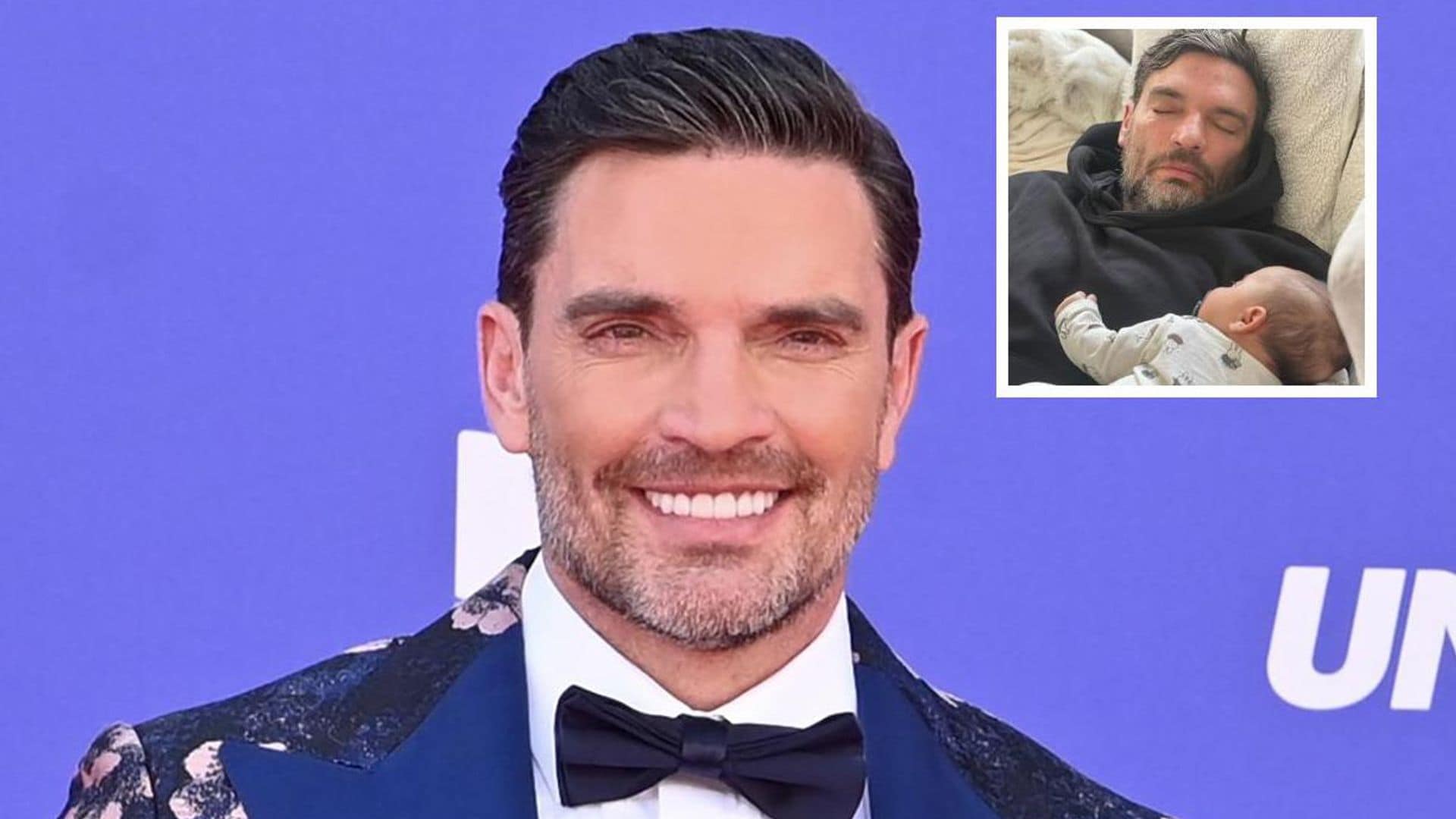 Julián Gil se reencuentra con su nieto Oliver en Madrid