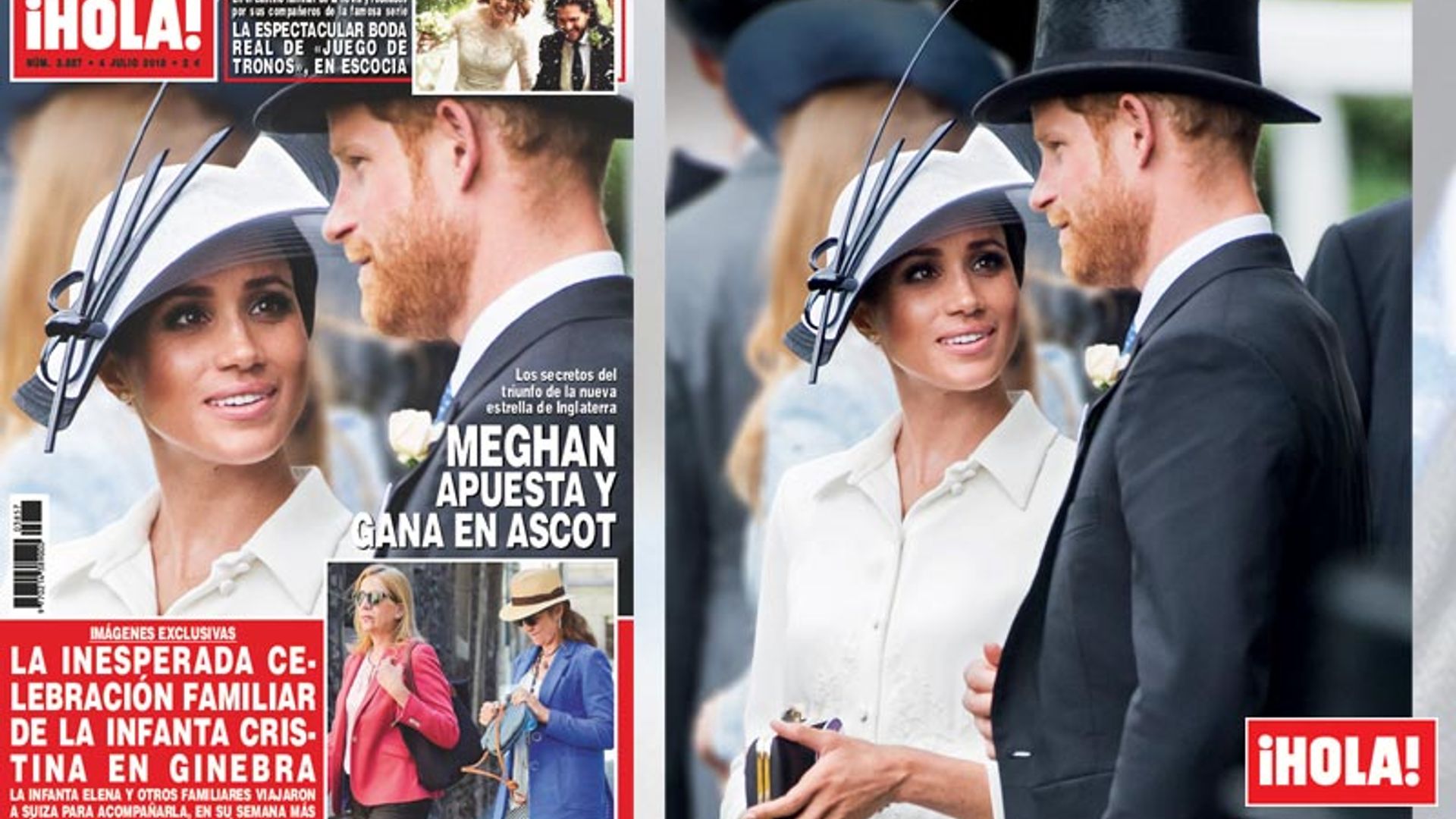 En ¡HOLA!, Meghan apuesta y gana en Ascot