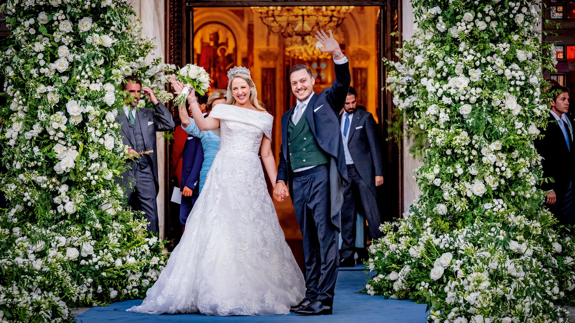 Boda real de la princesa Teodora de Grecia: un desfile de elegancia con la reina Sofía y las infantas como protagonistas