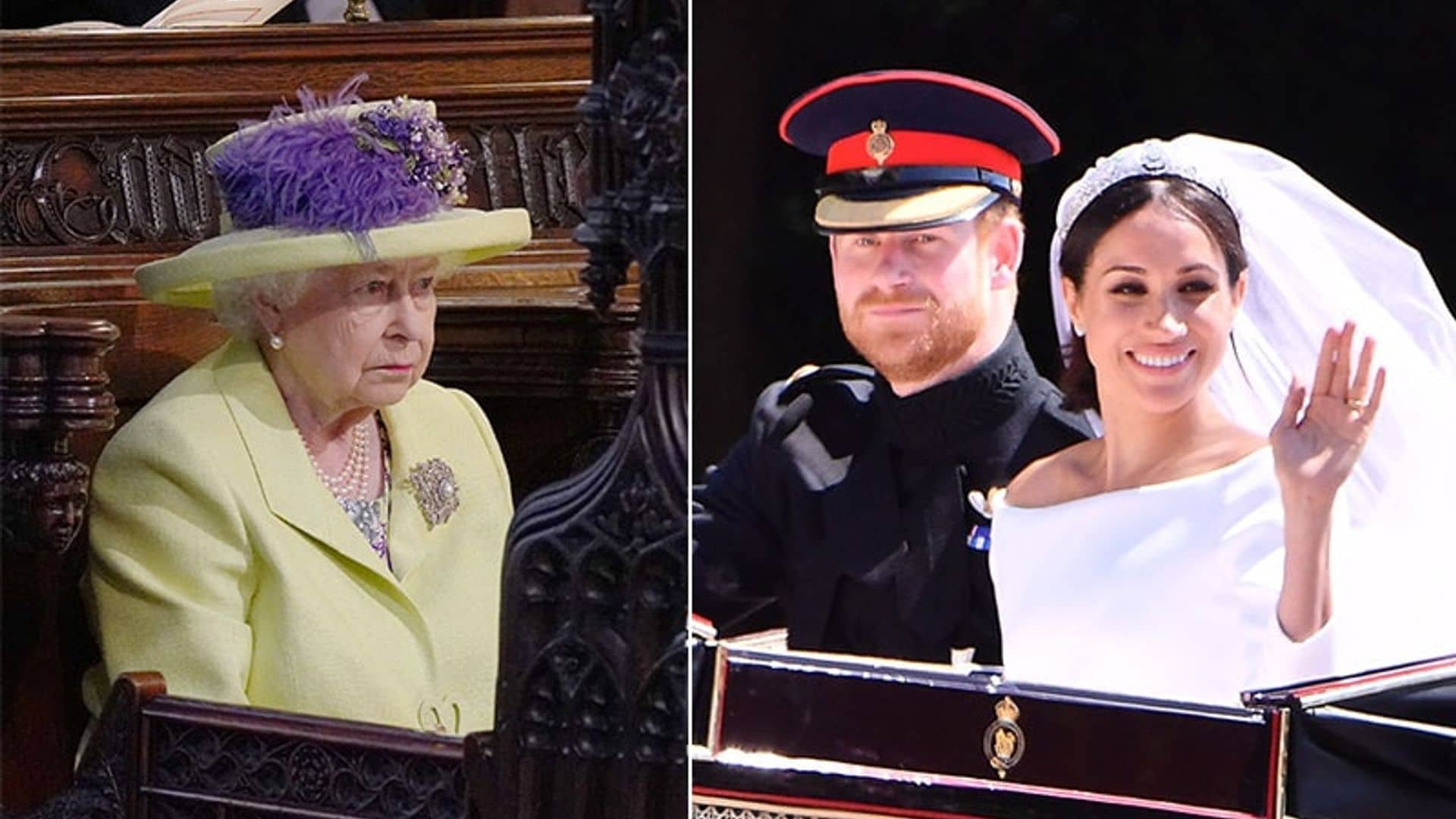 Harry y Meghan, ¿olvidaron hacer la reverencia a la Reina Isabel?