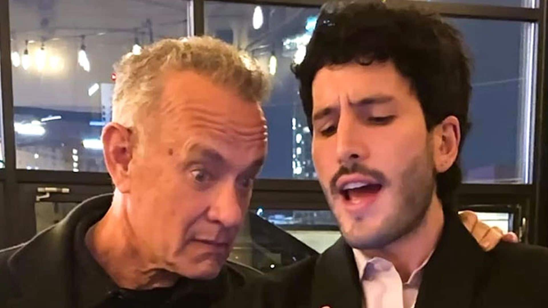 El sorprendente vídeo de Sebastián Yatra con Tom Hanks, ¿qué hacen juntos?