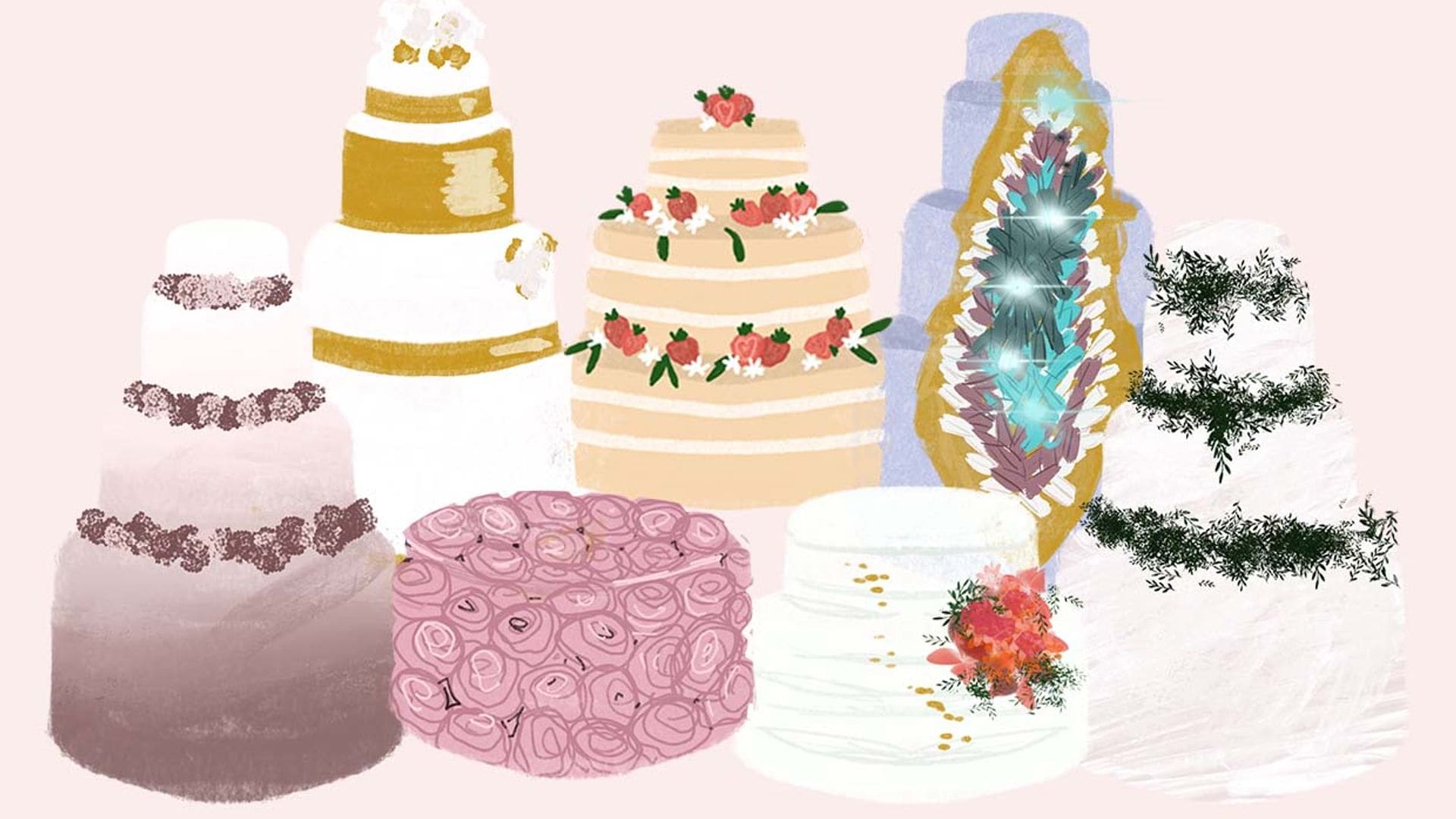 Todos los estilos y tendencias en tartas de boda que te encantarán