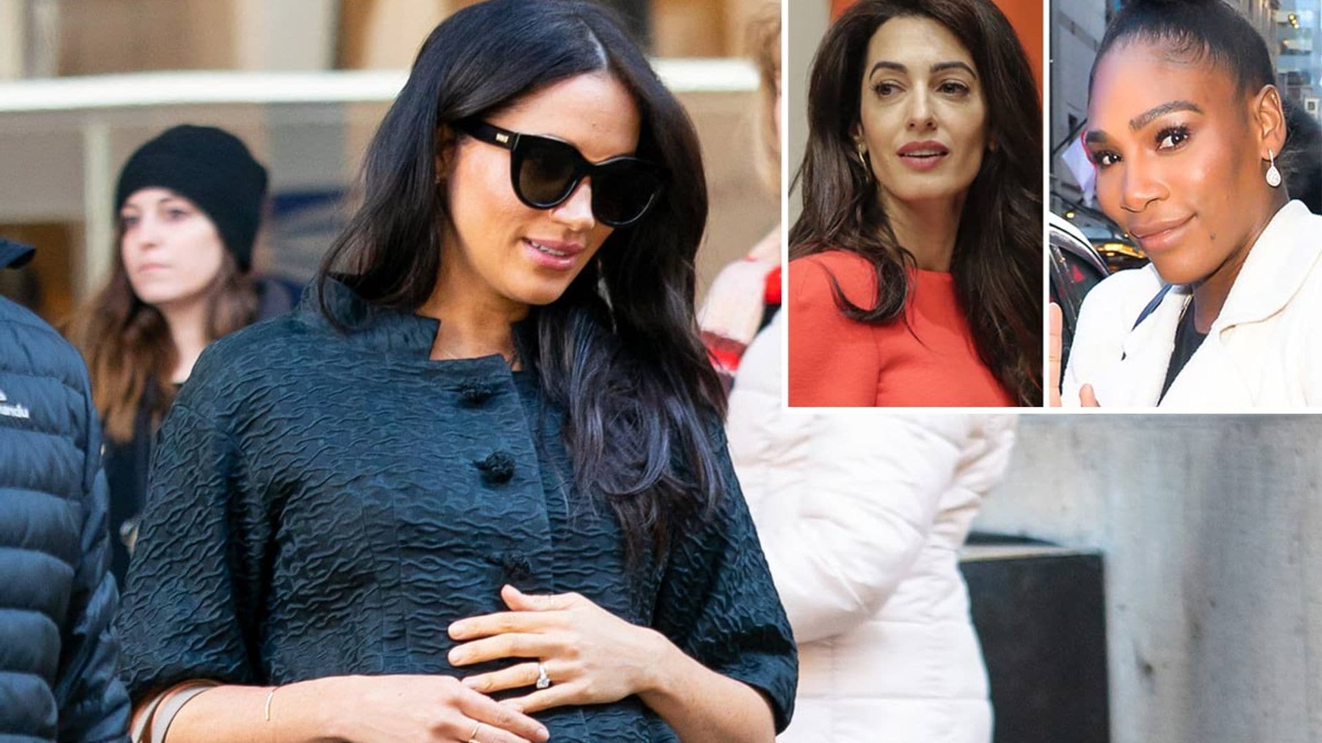 Serena Williams y Amal Clooney organizan baby shower para Meghan Markle ¡hoy!