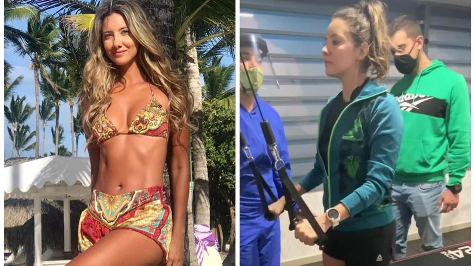 Daniella Álvarez, ex Miss Colombia, trabaja duro en su rehabilitación tras perder su pierna