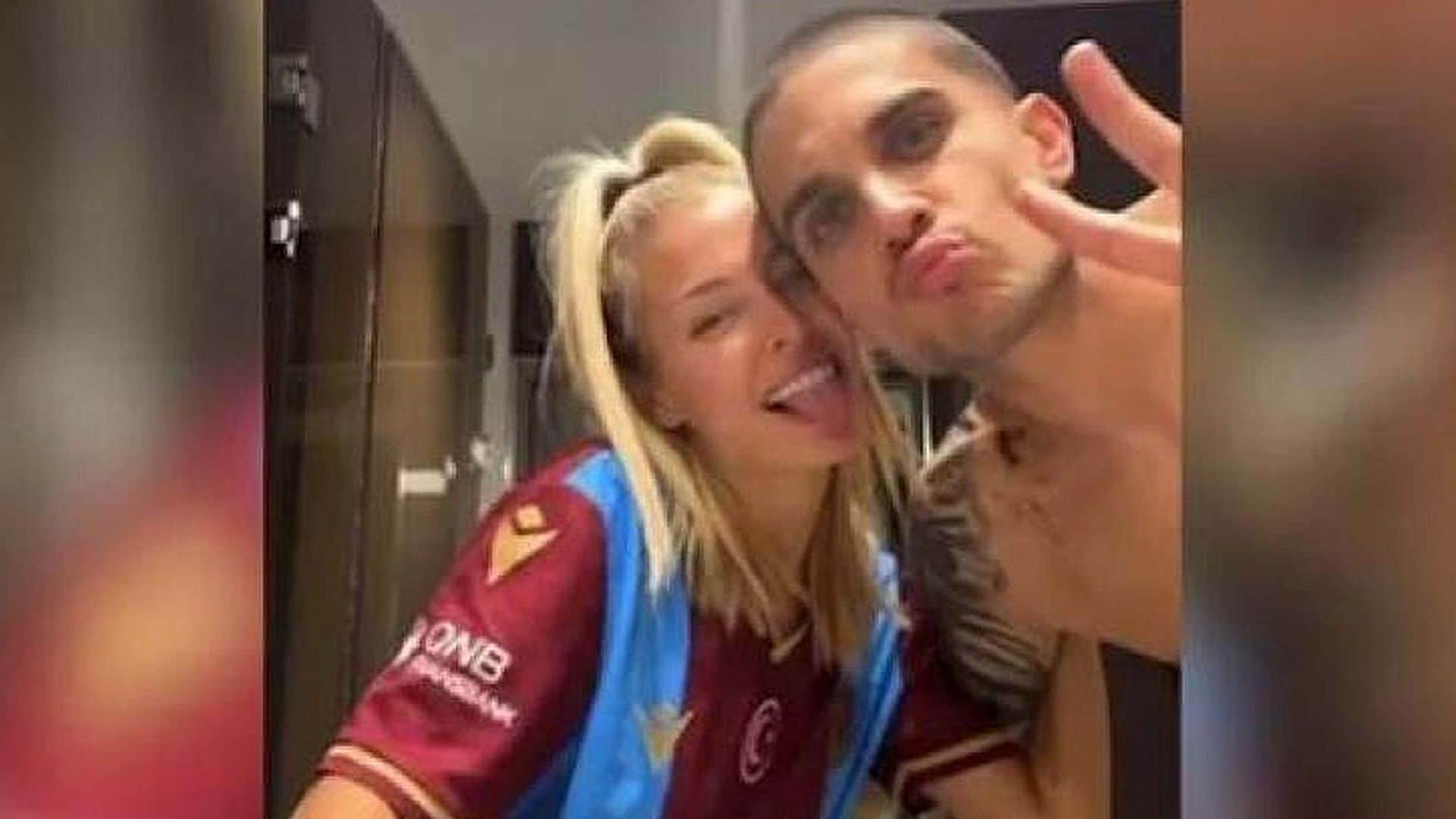 Las imágenes de Marc Bartra y Jessica Goicoechea en actitud cariñosa que podrían confirmar su relación