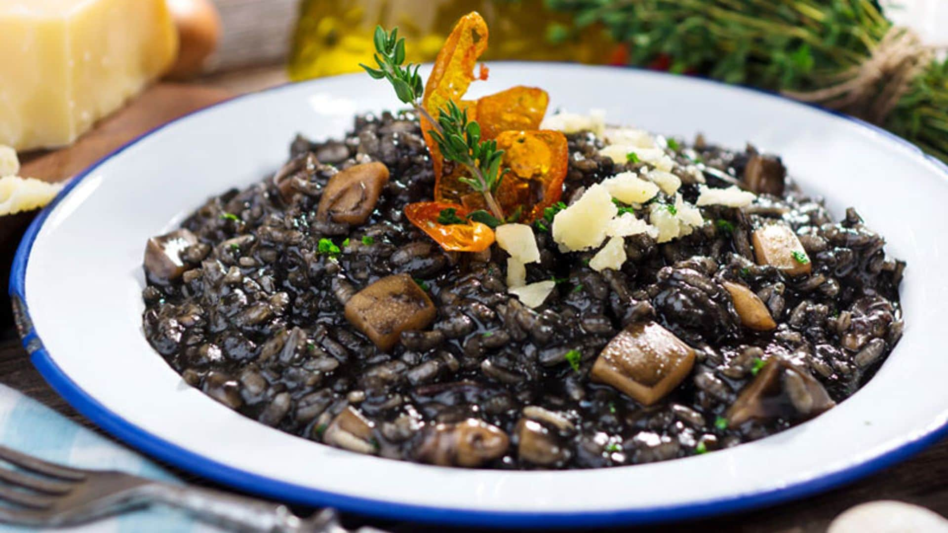 Arroz negro con calamares