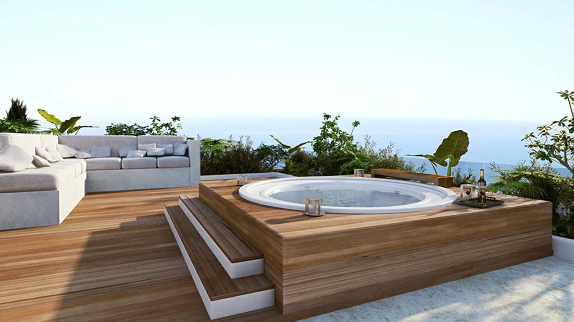 ¿Y si pusieras un 'jacuzzi' en la terraza o jardín? ¡Aprovecha más el verano!