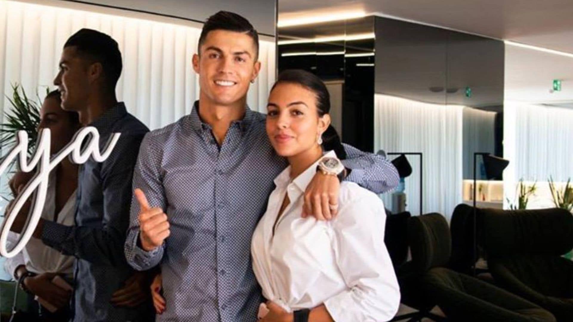 Georgina Rodríguez se convierte en la mejor peluquera de Cristiano Ronaldo