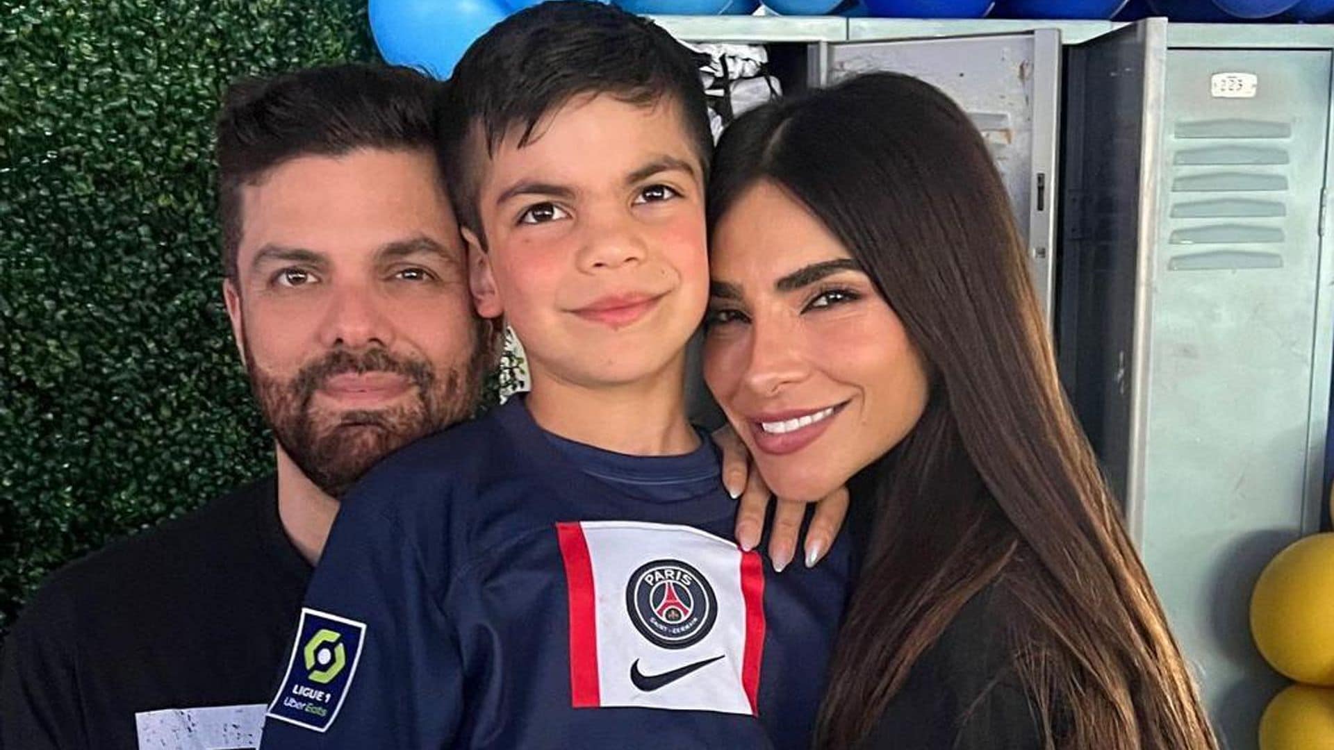 Alejandra Espinoza celebra los ocho años de su hijo Matteo con una fiesta de futbol