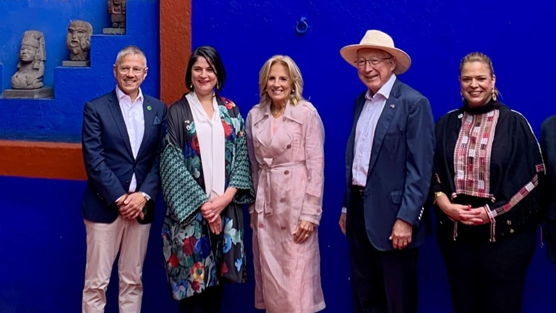 En su paso por México, Jill Biden disfrutó de un recorrido por la Casa Azul de Frida Kahlo